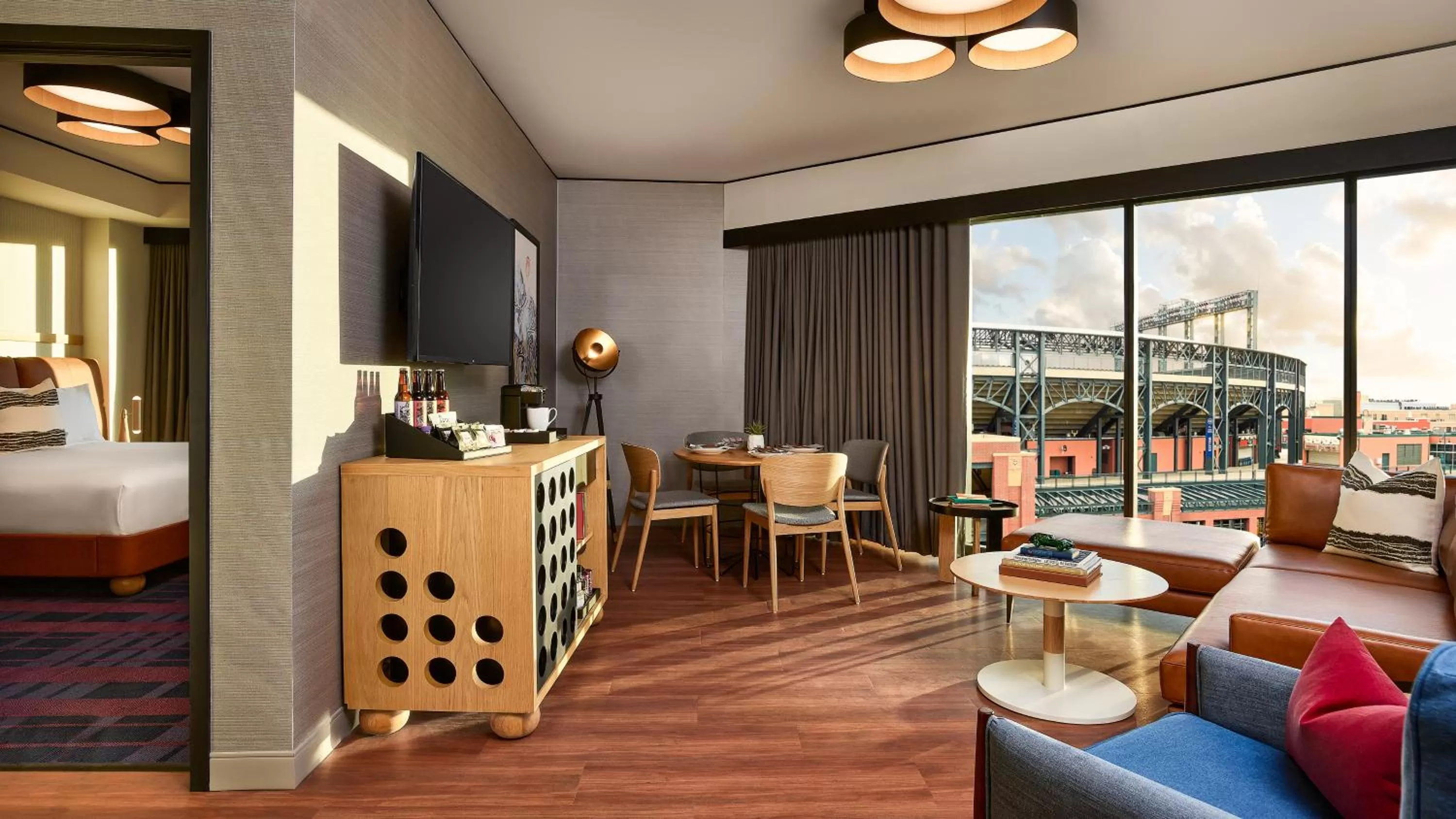 Living room in The Rally Hotel at McGregor Square