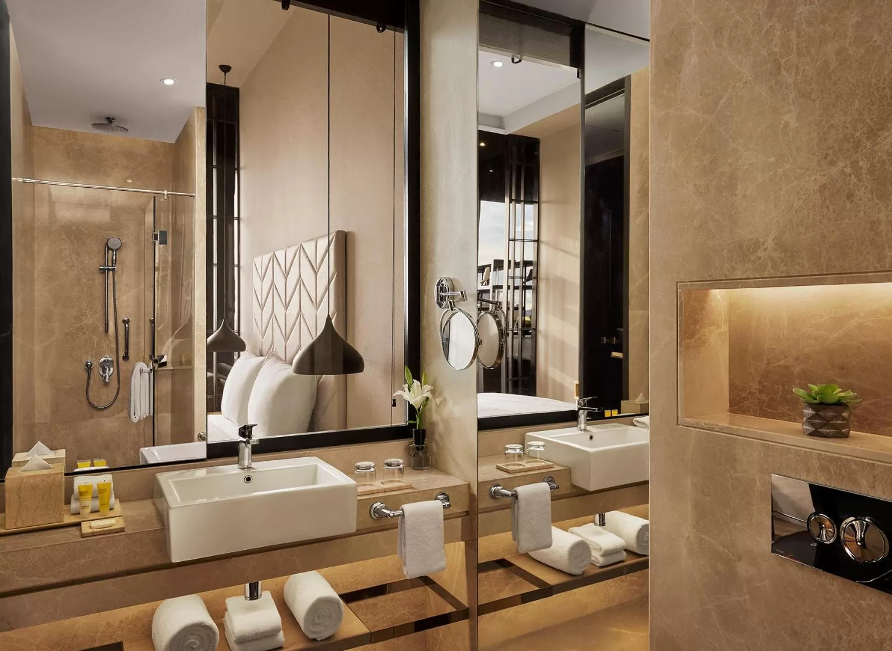 Shower in Hyatt Centric Juhu Mumbai