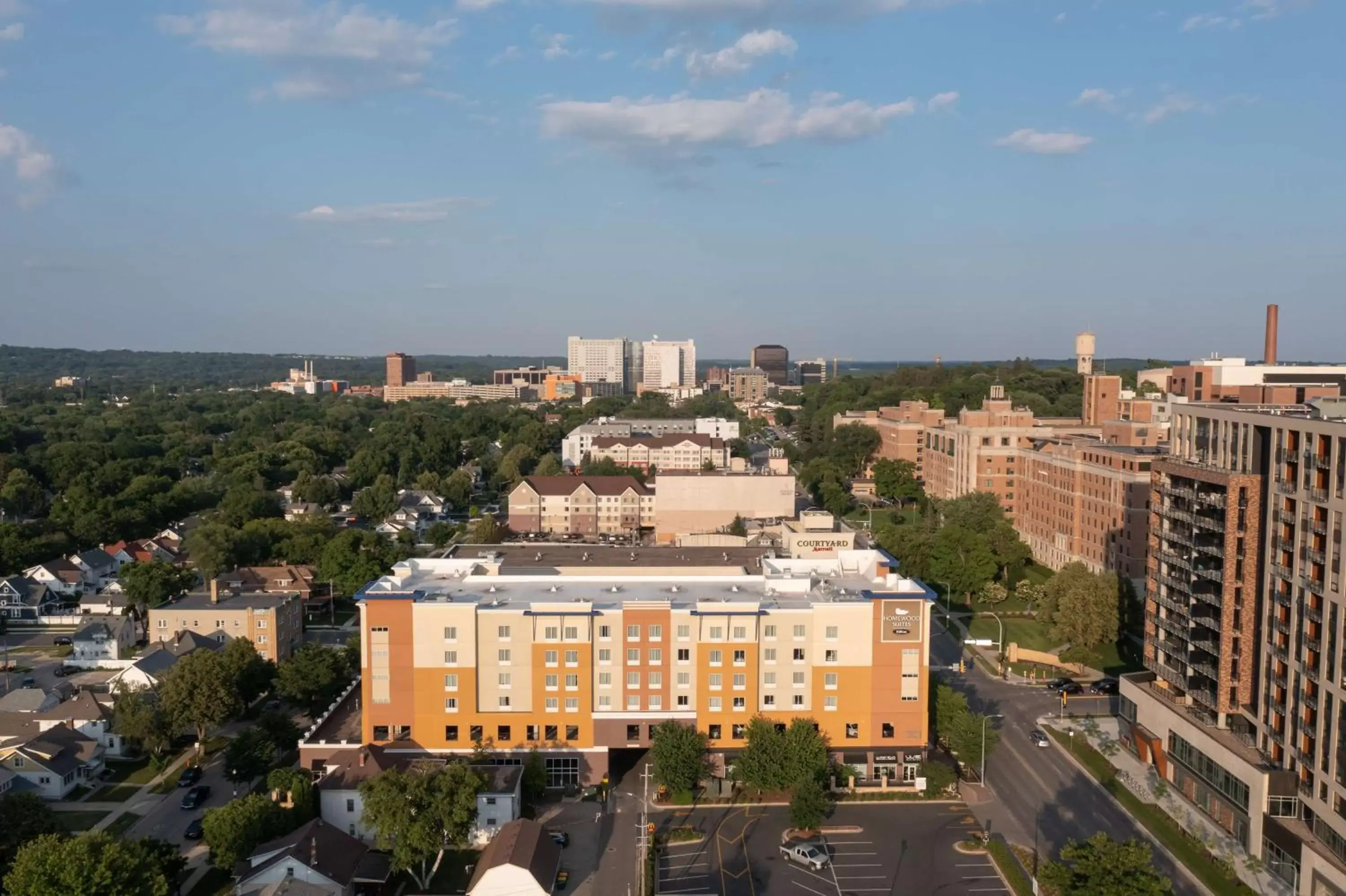 Property building, Bird's-eye View in Homewood Suites by Hilton Rochester Mayo Clinic-St. Marys Campus