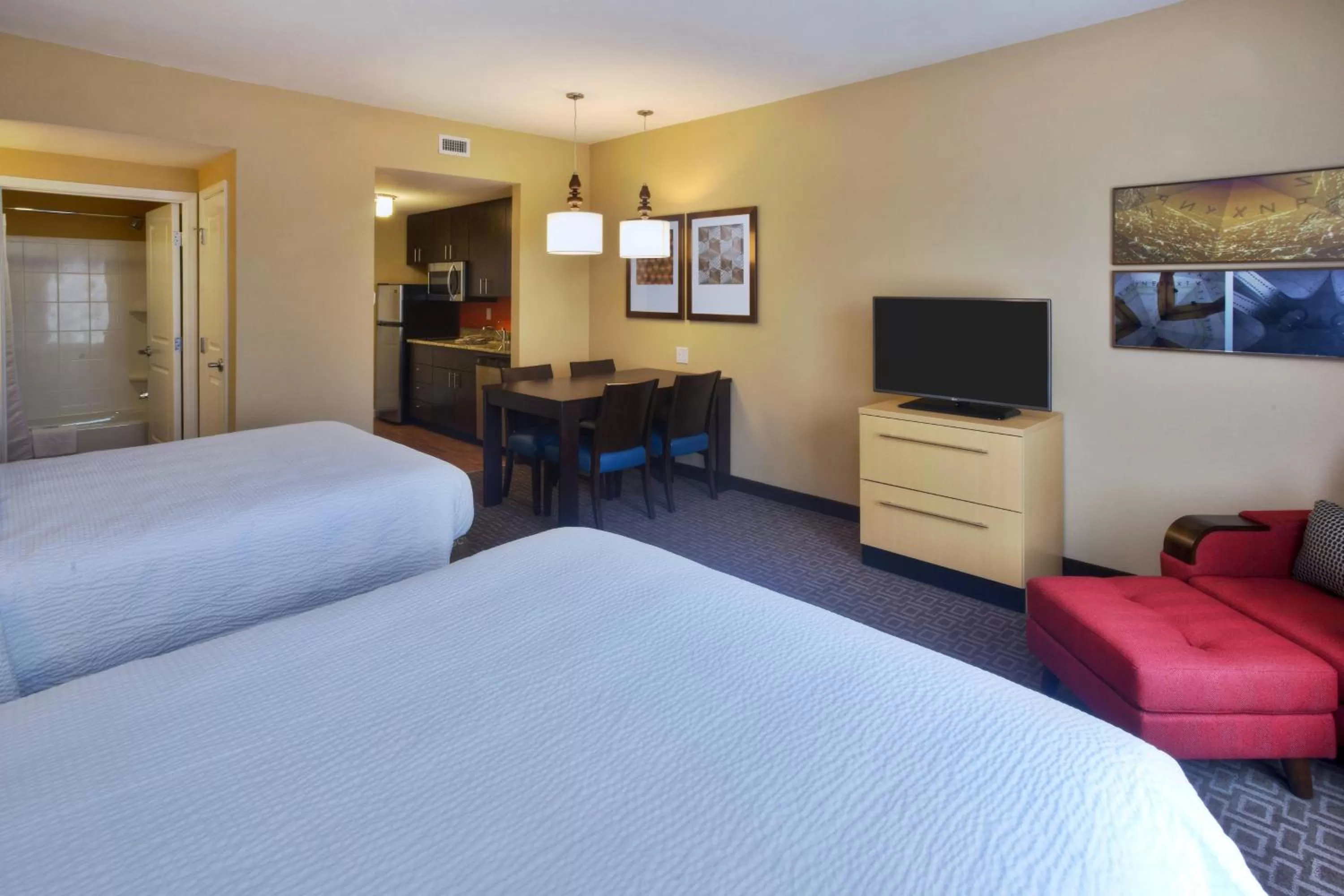 Studio with Two Queen Beds - Hearing Accessible in TownePlace Suites by Marriott Franklin Cool Springs
