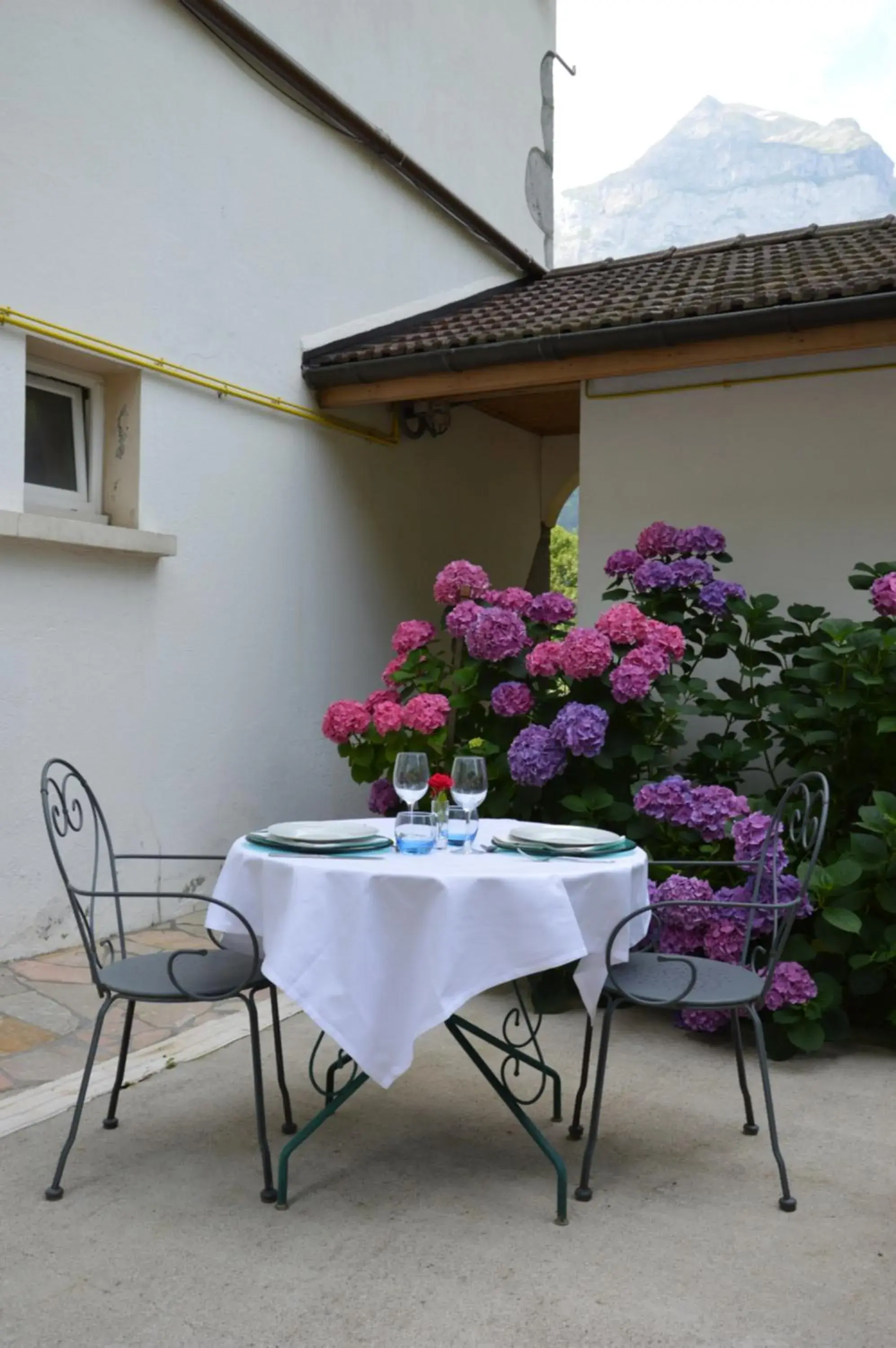 Patio in Le Relais Du Mont Blanc