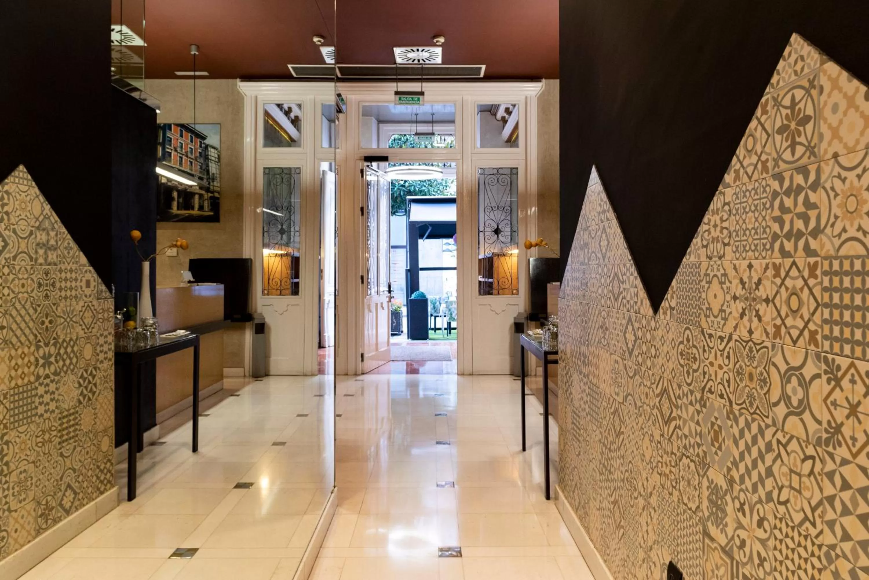 Lobby or reception in Hotel Fruela