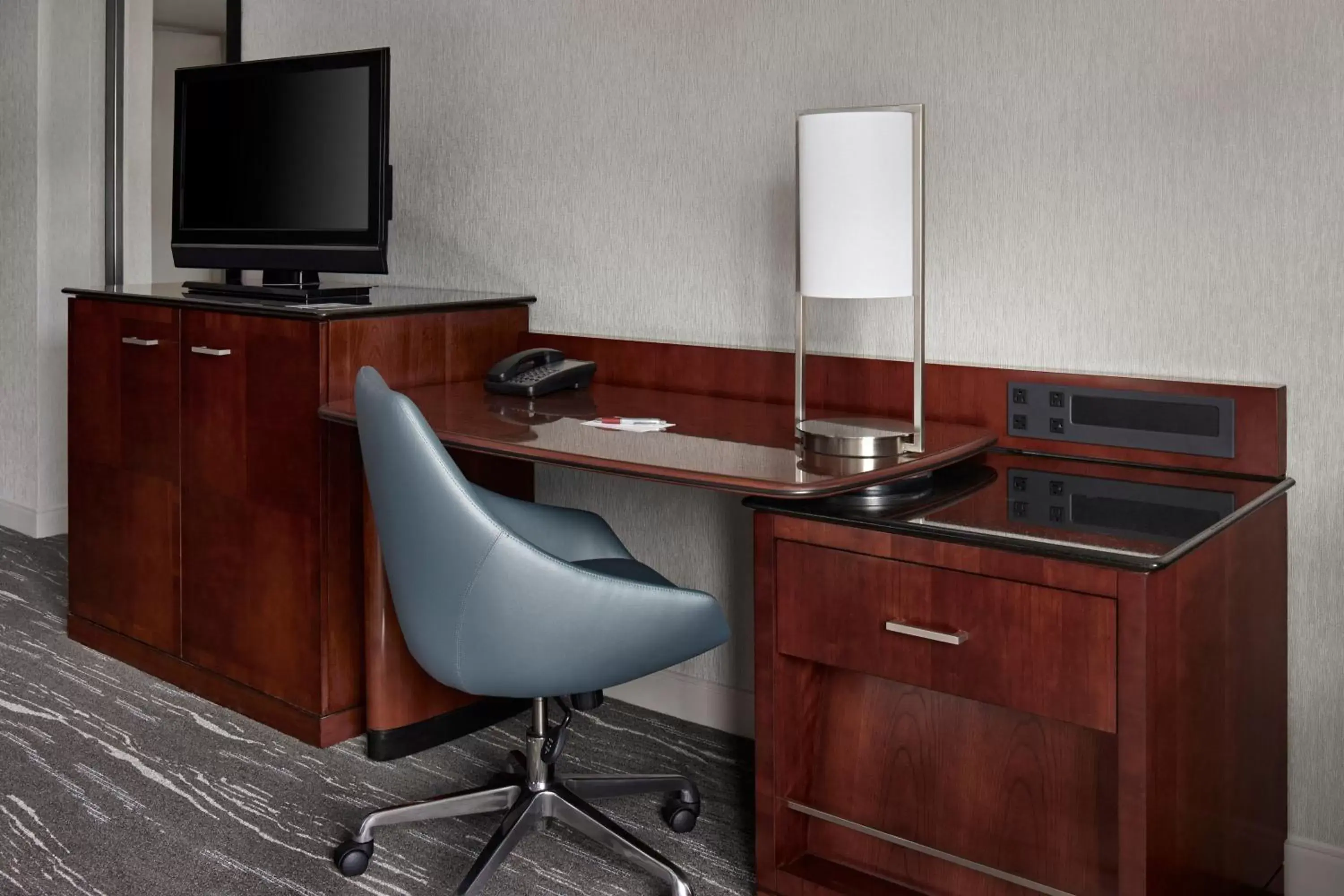 Photo of the whole room, TV/Entertainment Center in Halifax Marriott Harbourfront Hotel