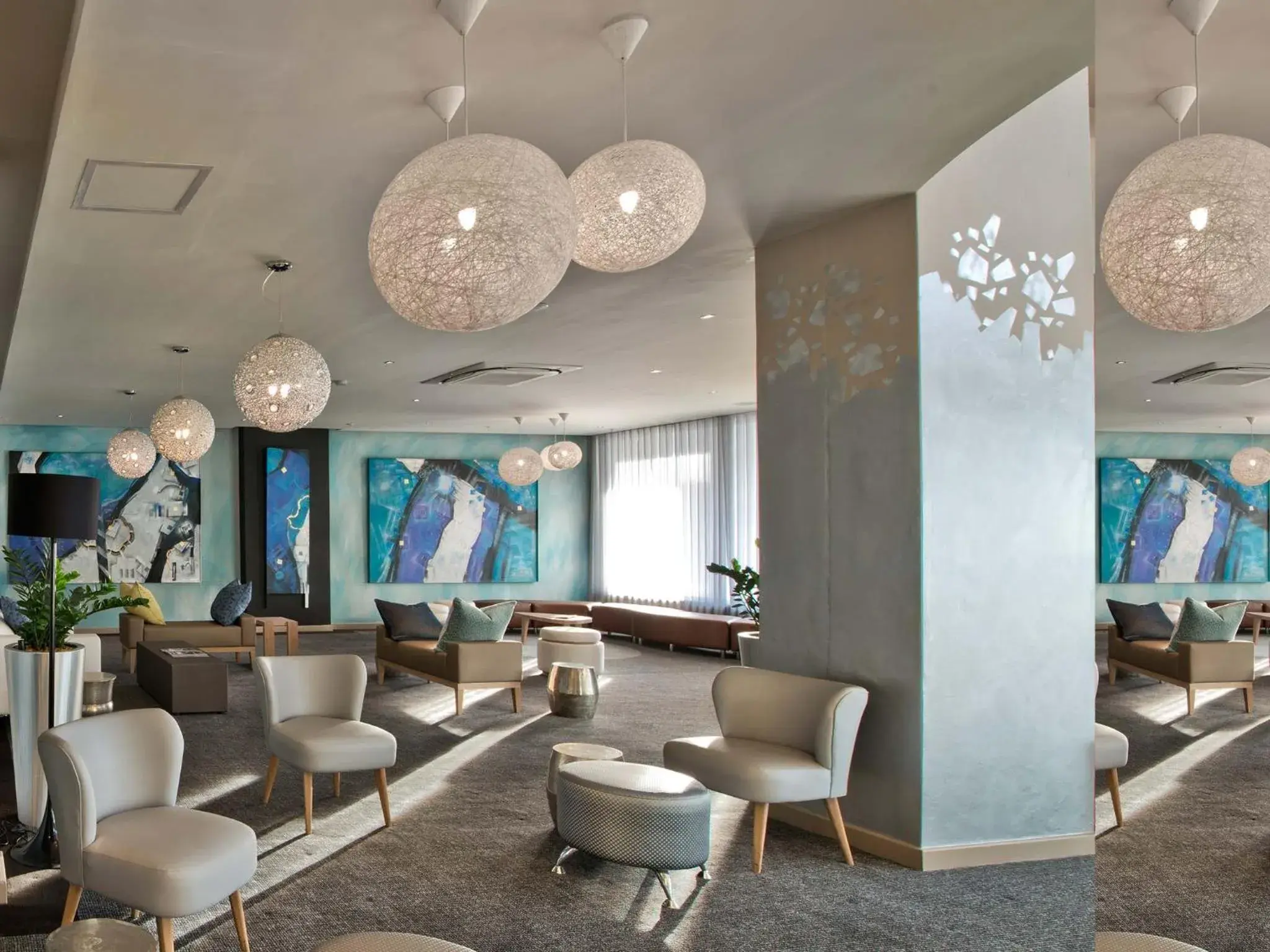 Lobby or reception, Lounge/Bar in Krystal Beach Hotel