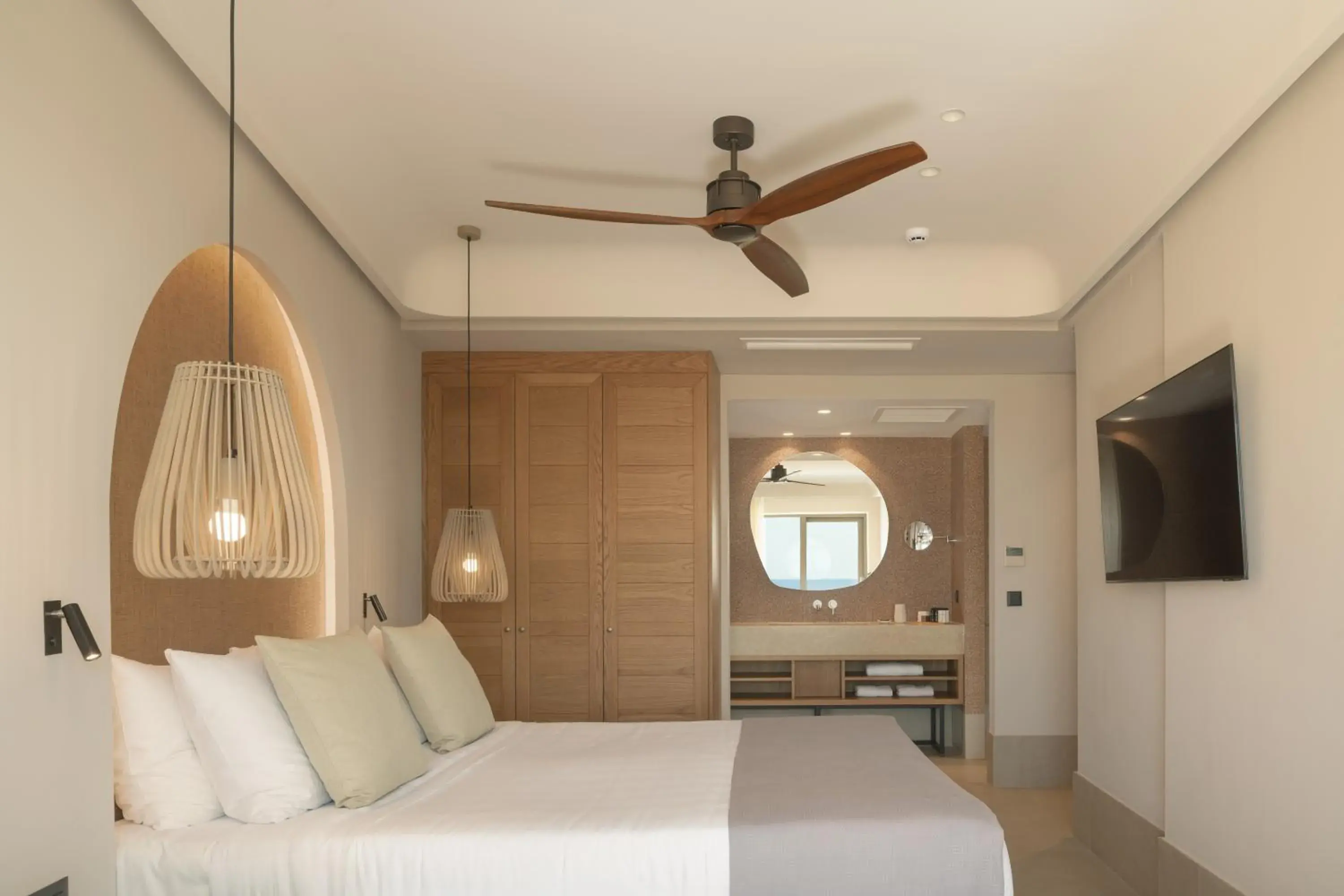 Bedroom, Bed in Paralos Venus Suites Adults Only