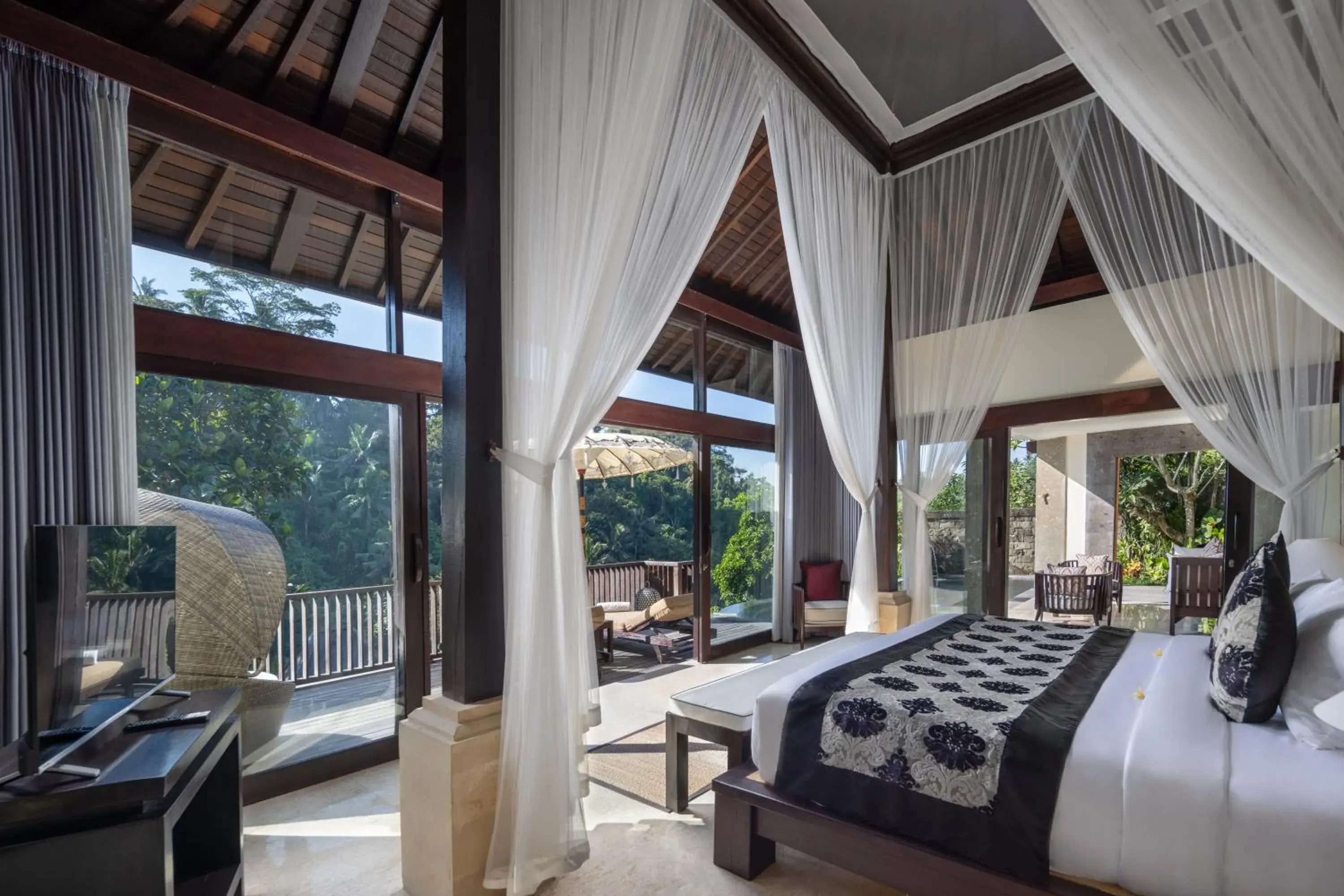 Bedroom in The Kayon Valley Resort