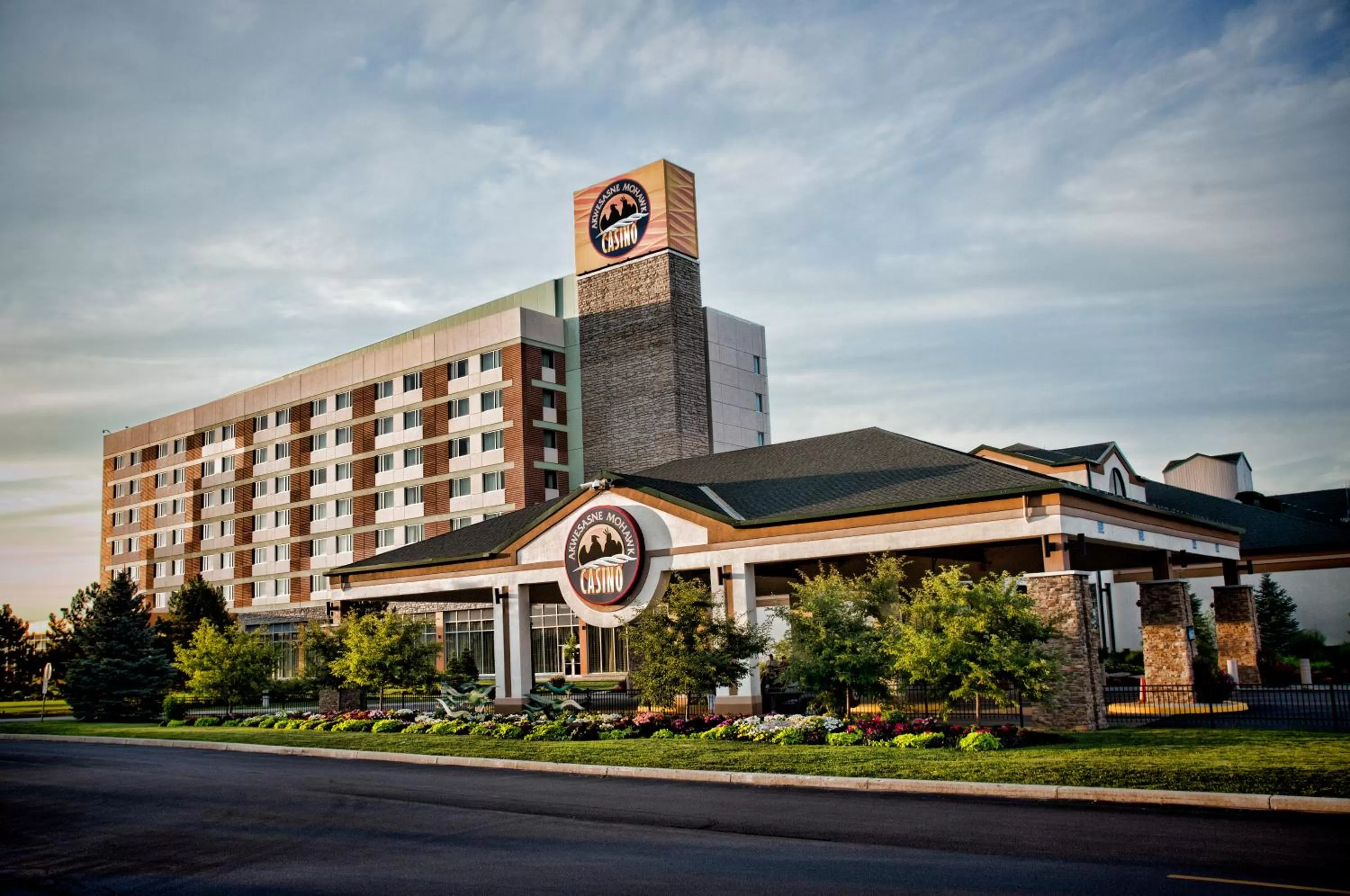 Property building in Akwesasne Mohawk Casino Resort and Players Inn Hotel -formerly Comfort Inn and Suites Hogansburg NY