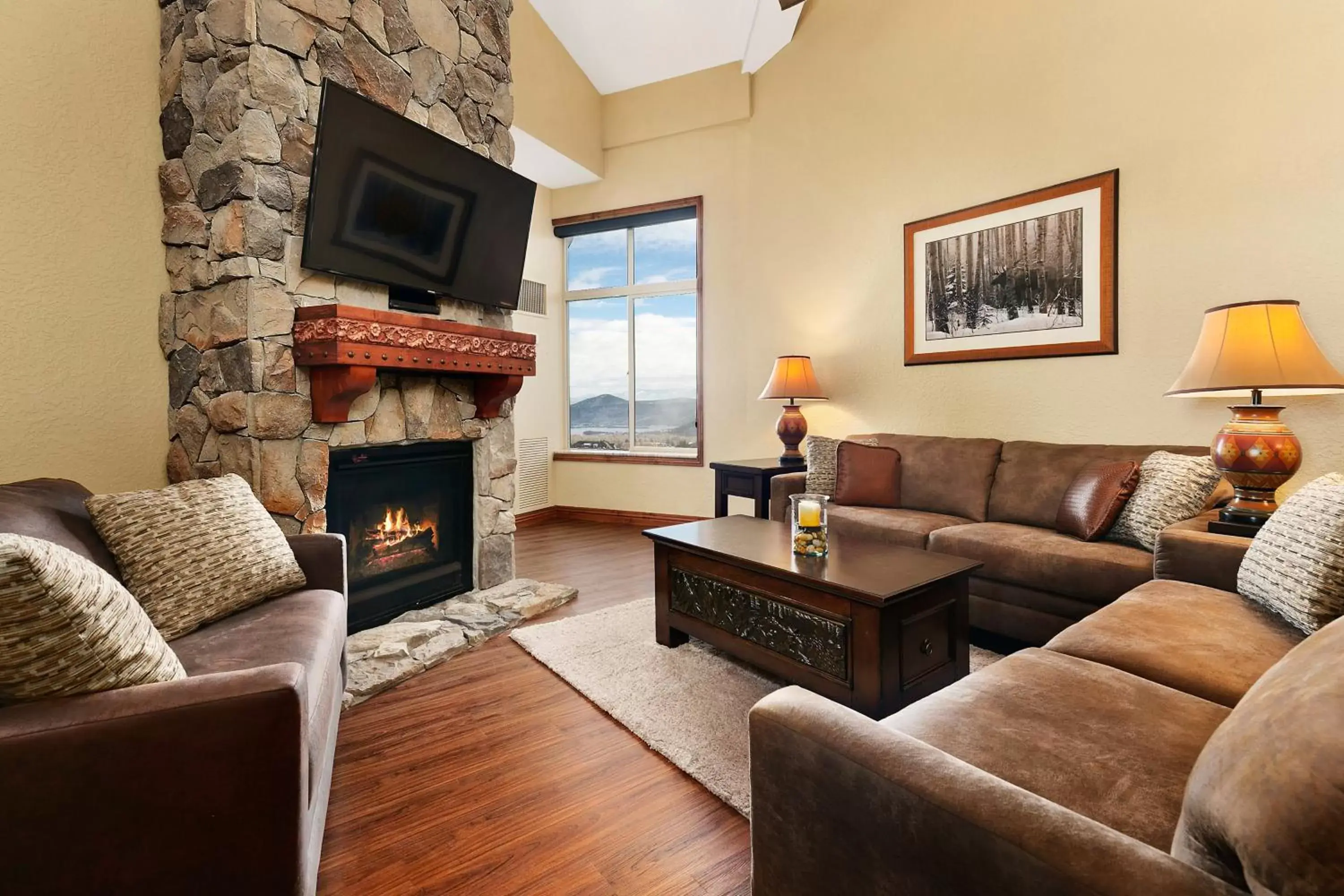Seating Area in Condos at Canyons Resort by White Pines