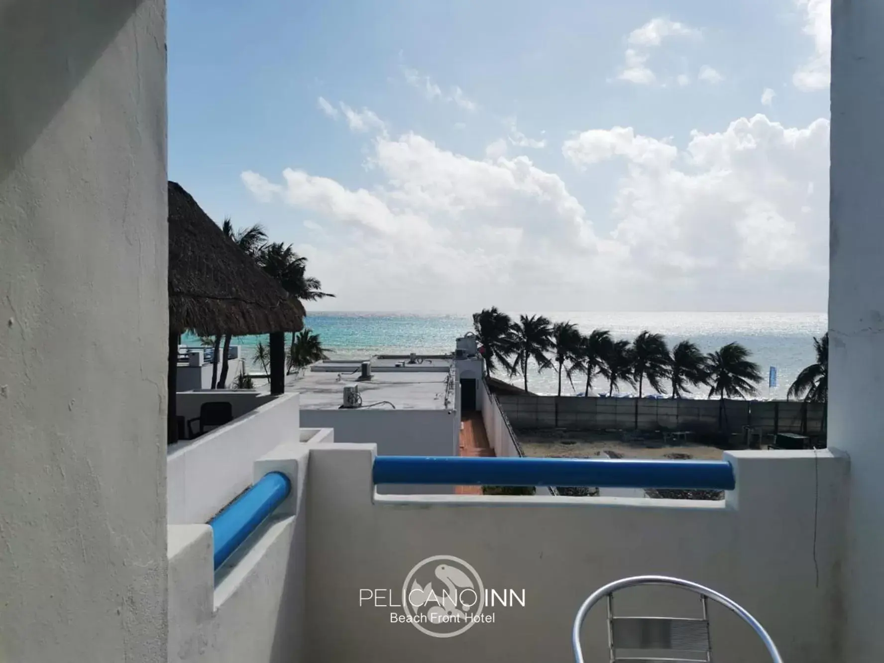 Balcony/Terrace in Pelicano Inn Playa del Carmen - Beachfront Hotel