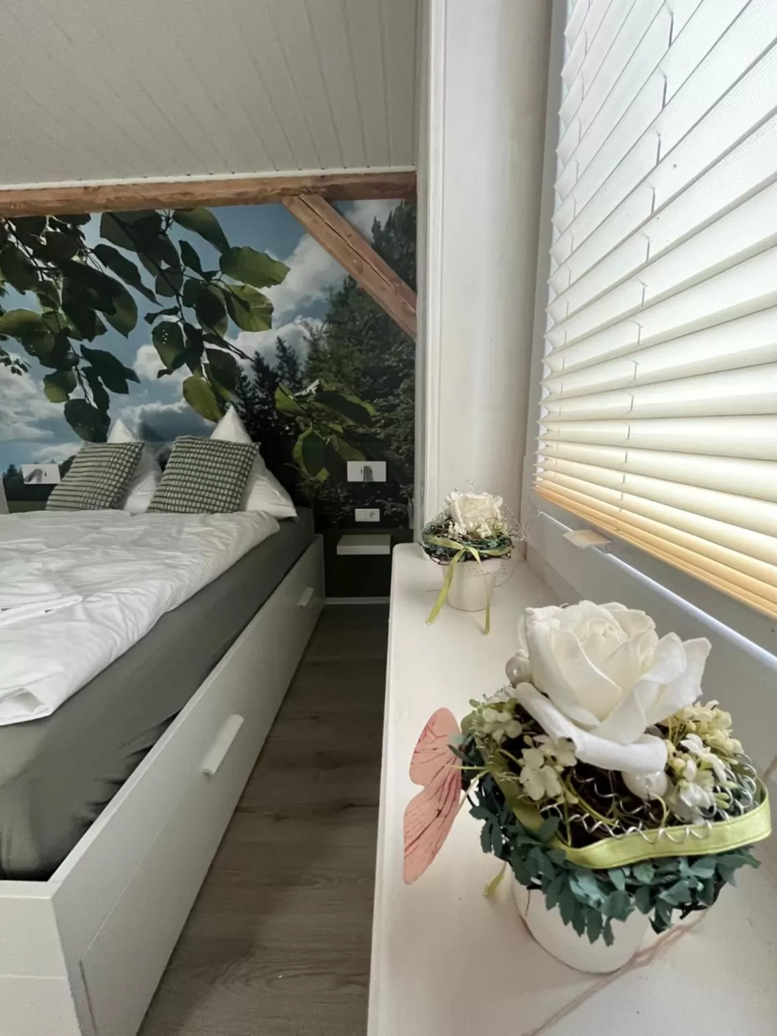 Bed in Hotel Waldmühle