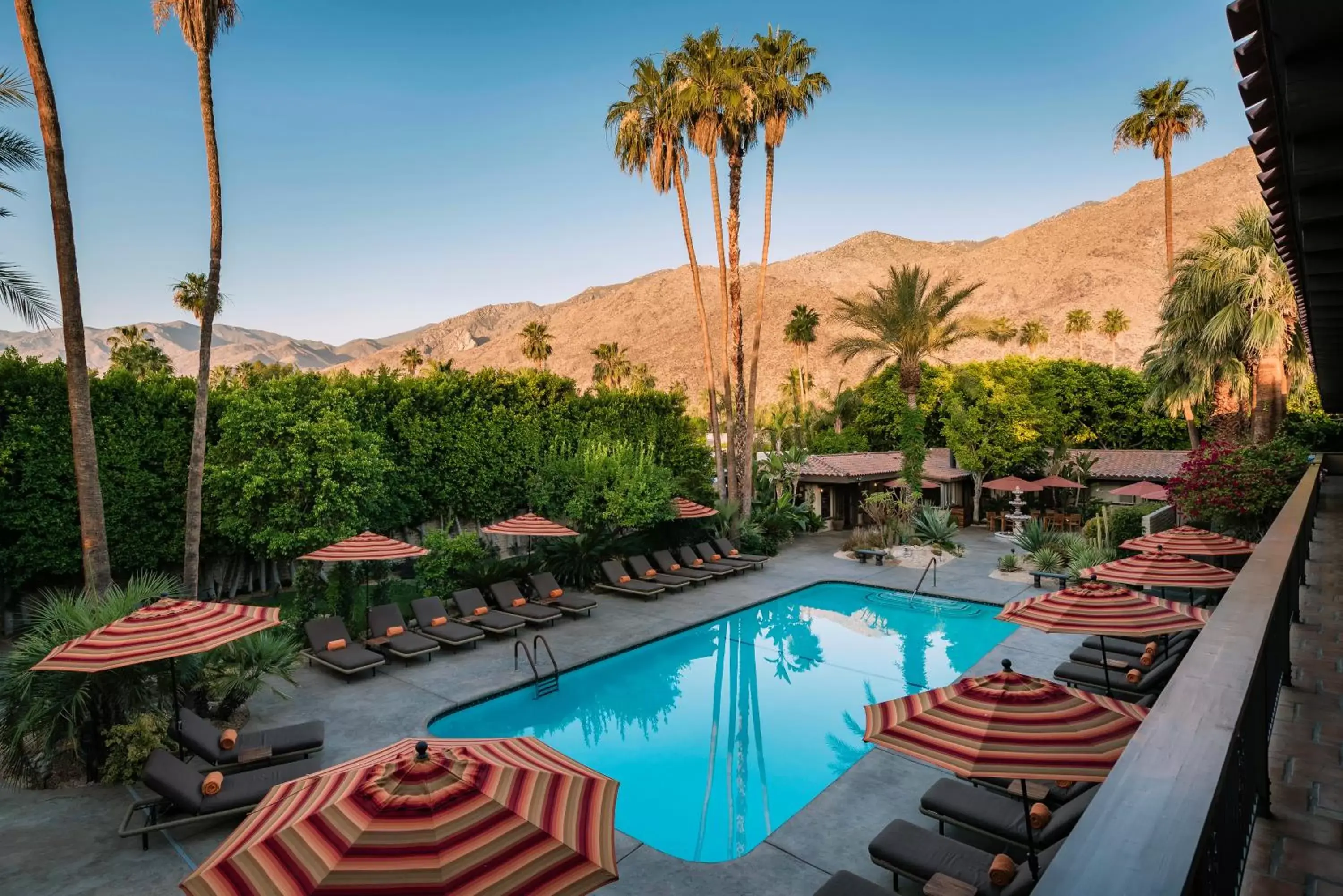 Pool View in Santiago Resort - Palm Springs Premier Gay Men’s Resort