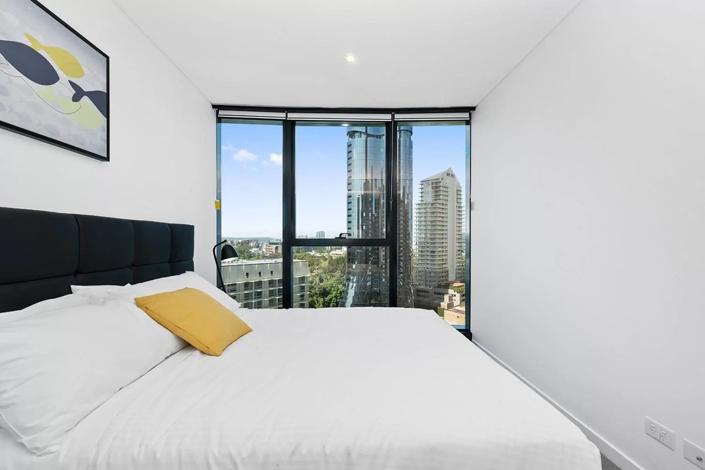 Bedroom, Bed in Brisbane Skytower by CLLIX