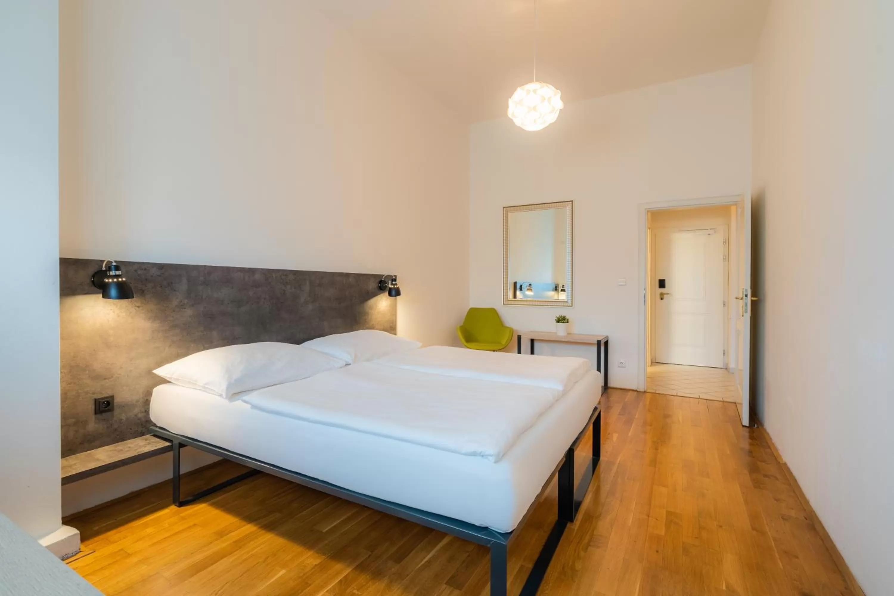 Bed in EA ApartHotel Melantrich