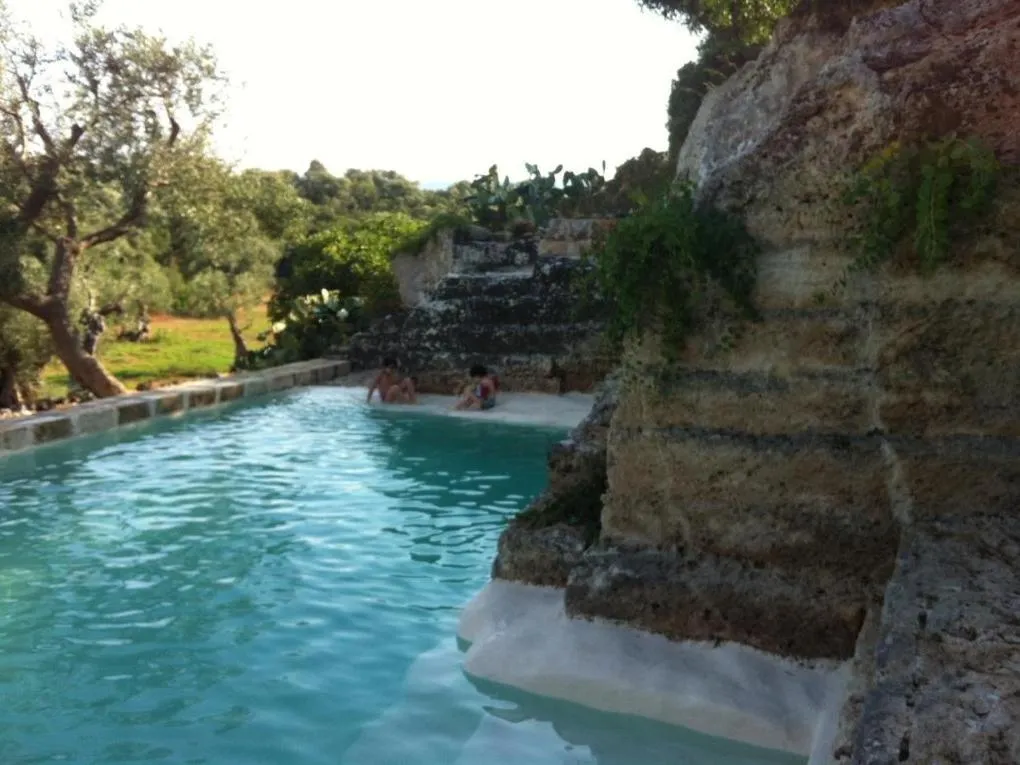 Pool view in Masseria Pelosella B&B