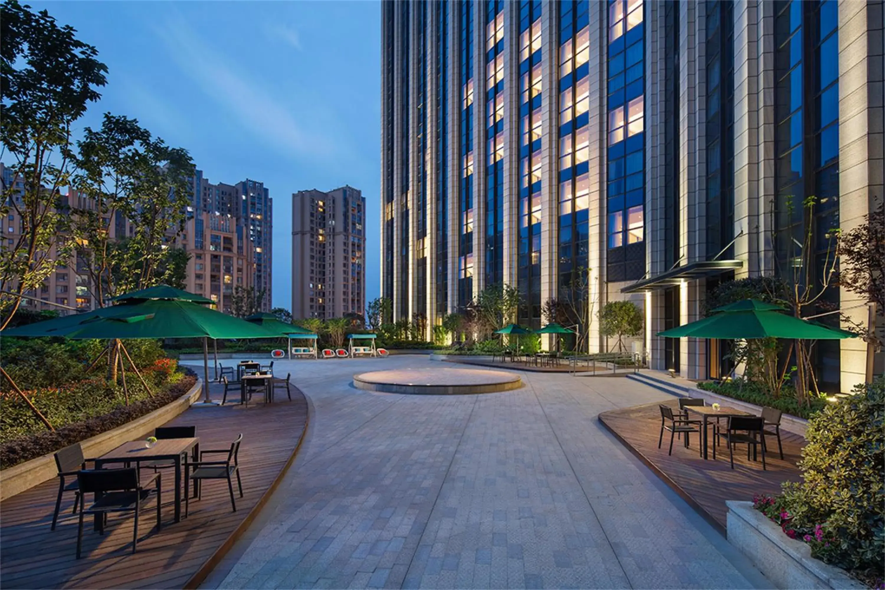Balcony/Terrace, Swimming Pool in DoubleTree by Hilton Chengdu Longquanyi