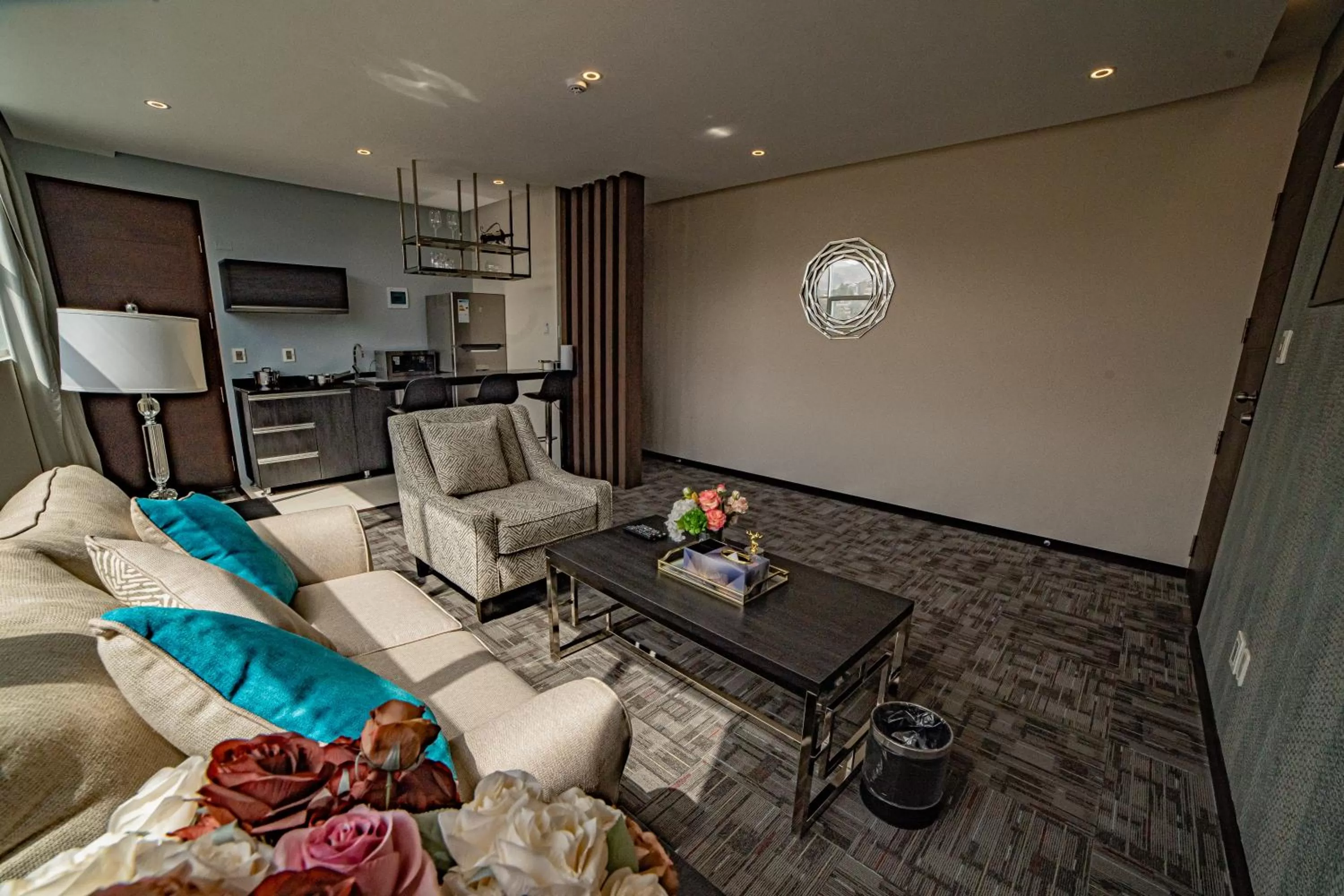 Living room in Hotel La Peonía