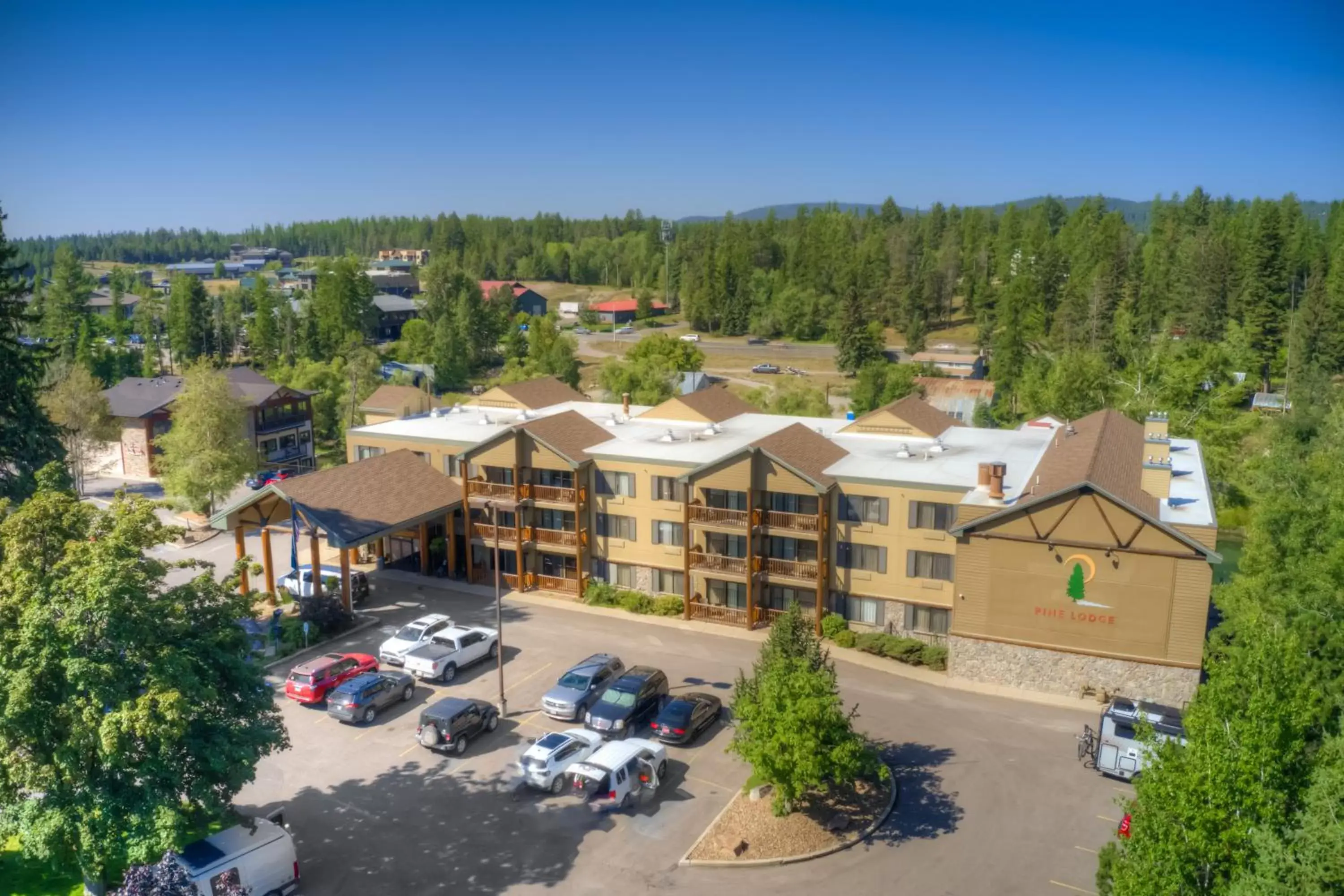 Property building, Bird's-eye View in The Pine Lodge on Whitefish River, Ascend Hotel Collection