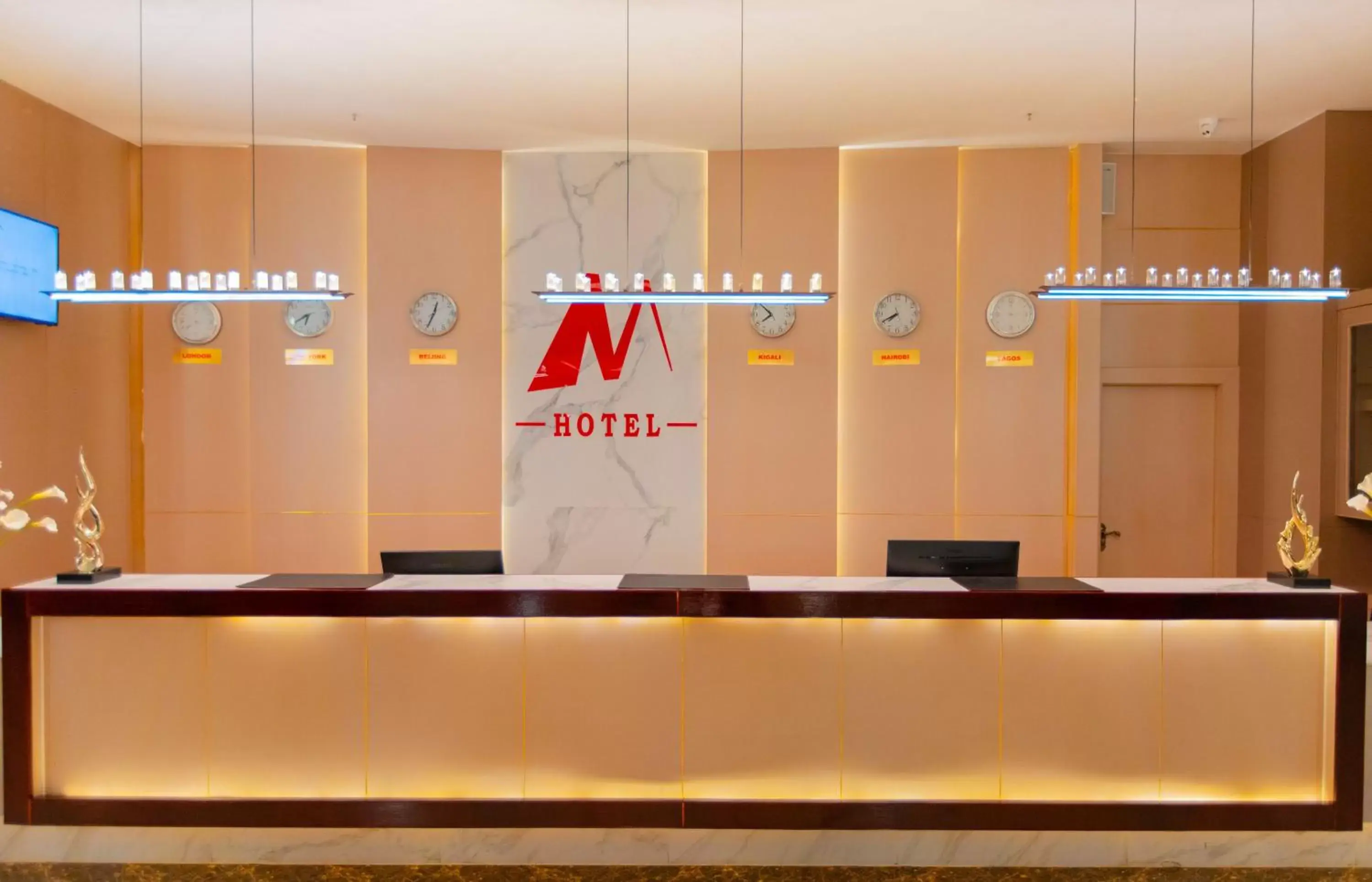 Lobby or reception in M Hotel Kigali Lobby or reception in M Hotel Kigali