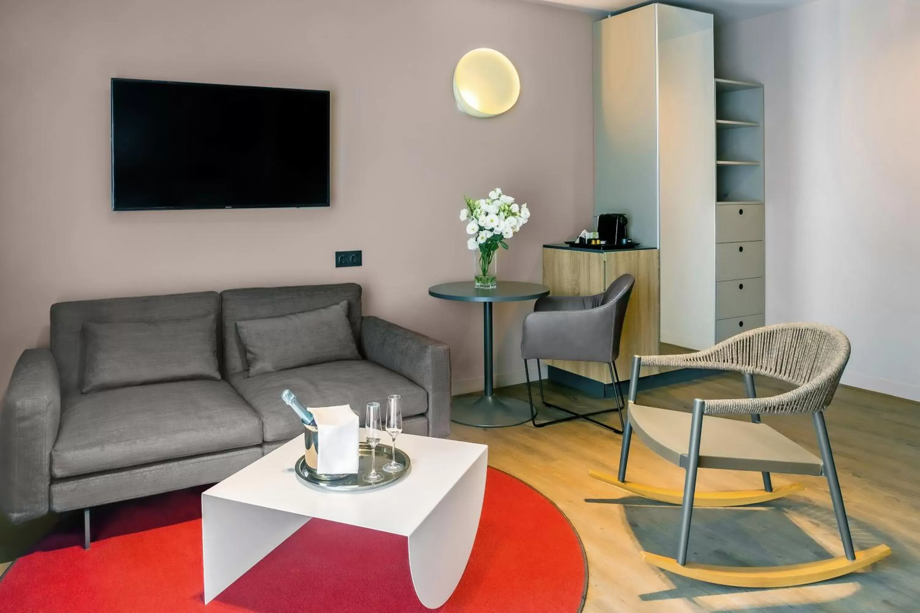 TV and multimedia, Seating Area in Cortile Hotel - Adults Only