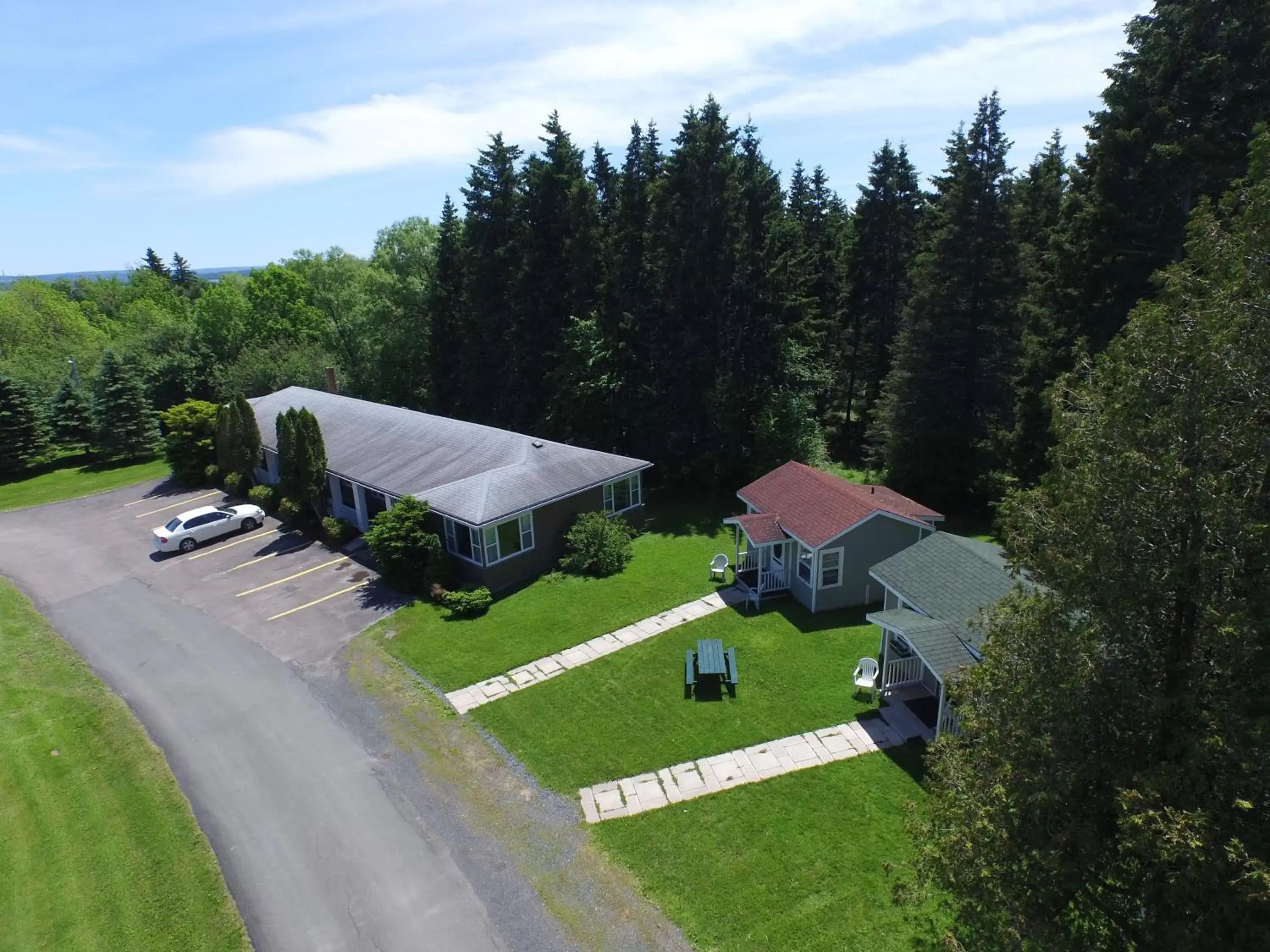 Bird's-eye View in The Lionstone Inn Motel and Cottages