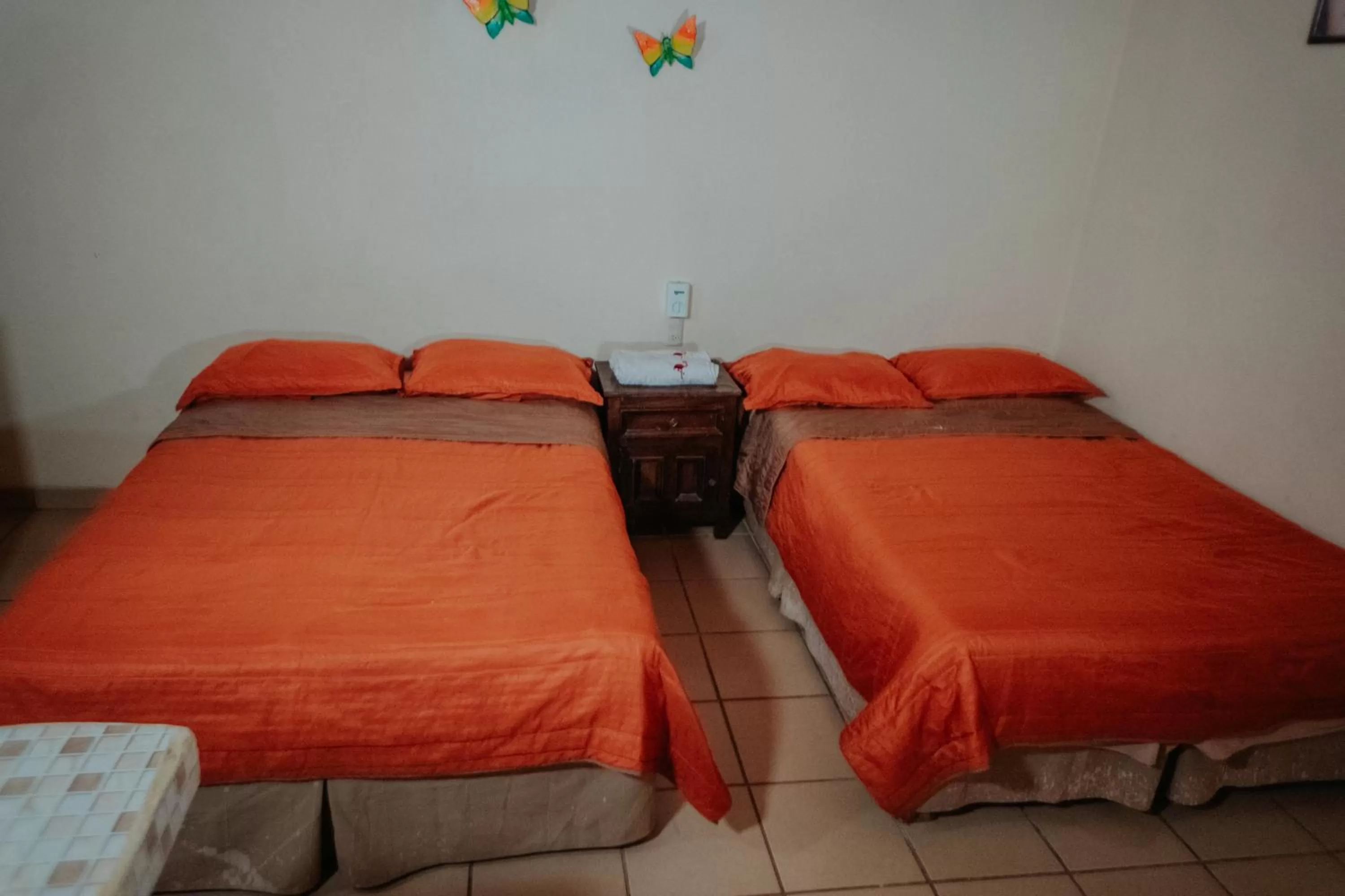 Bed in Bungalows Flamingos