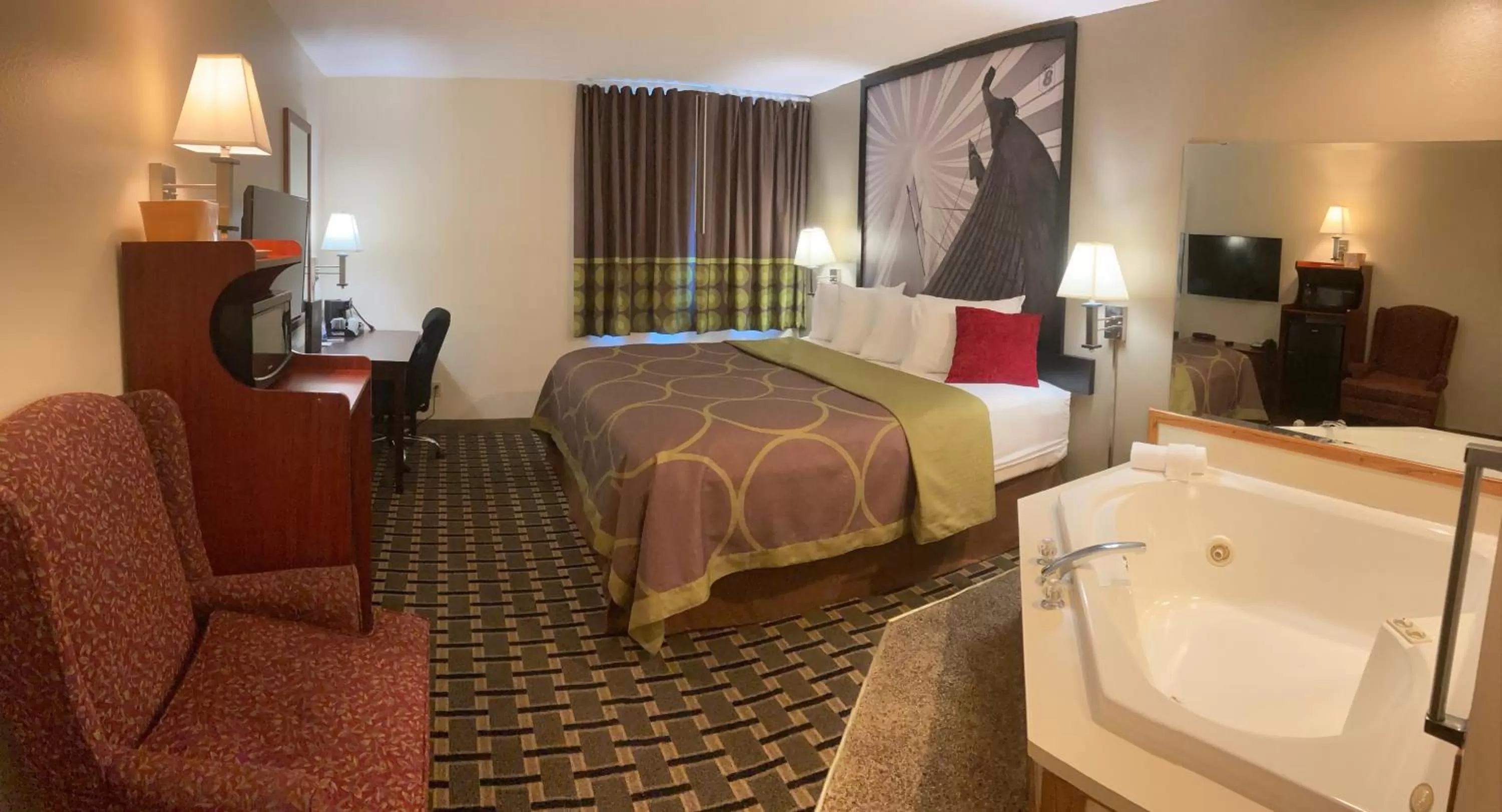 Bed in Super 8 by Wyndham Chisago City