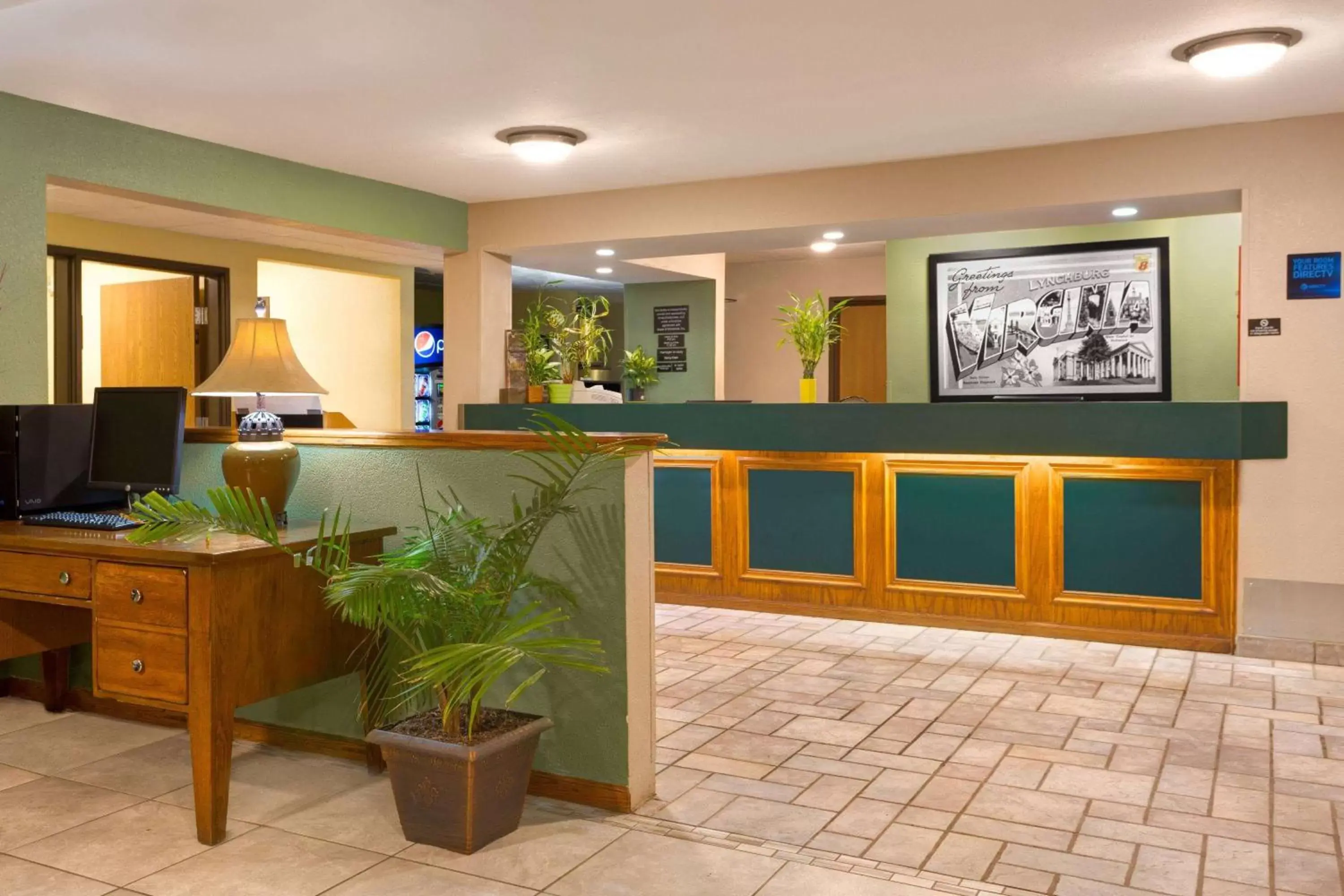 Lobby or reception, Lobby/Reception in Super 8 by Wyndham Lynchburg VA