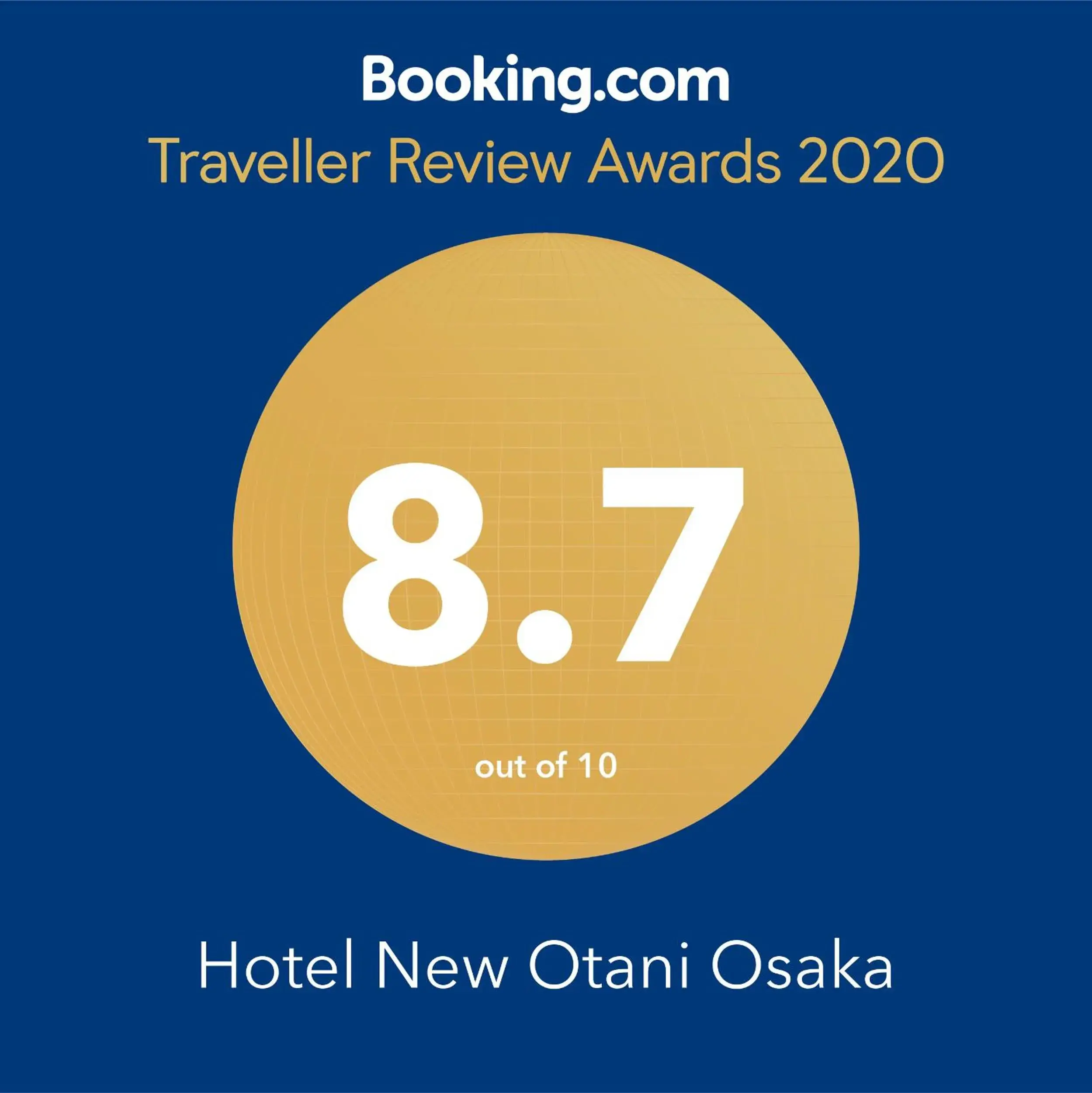 Certificate/Award in Hotel New Otani Osaka