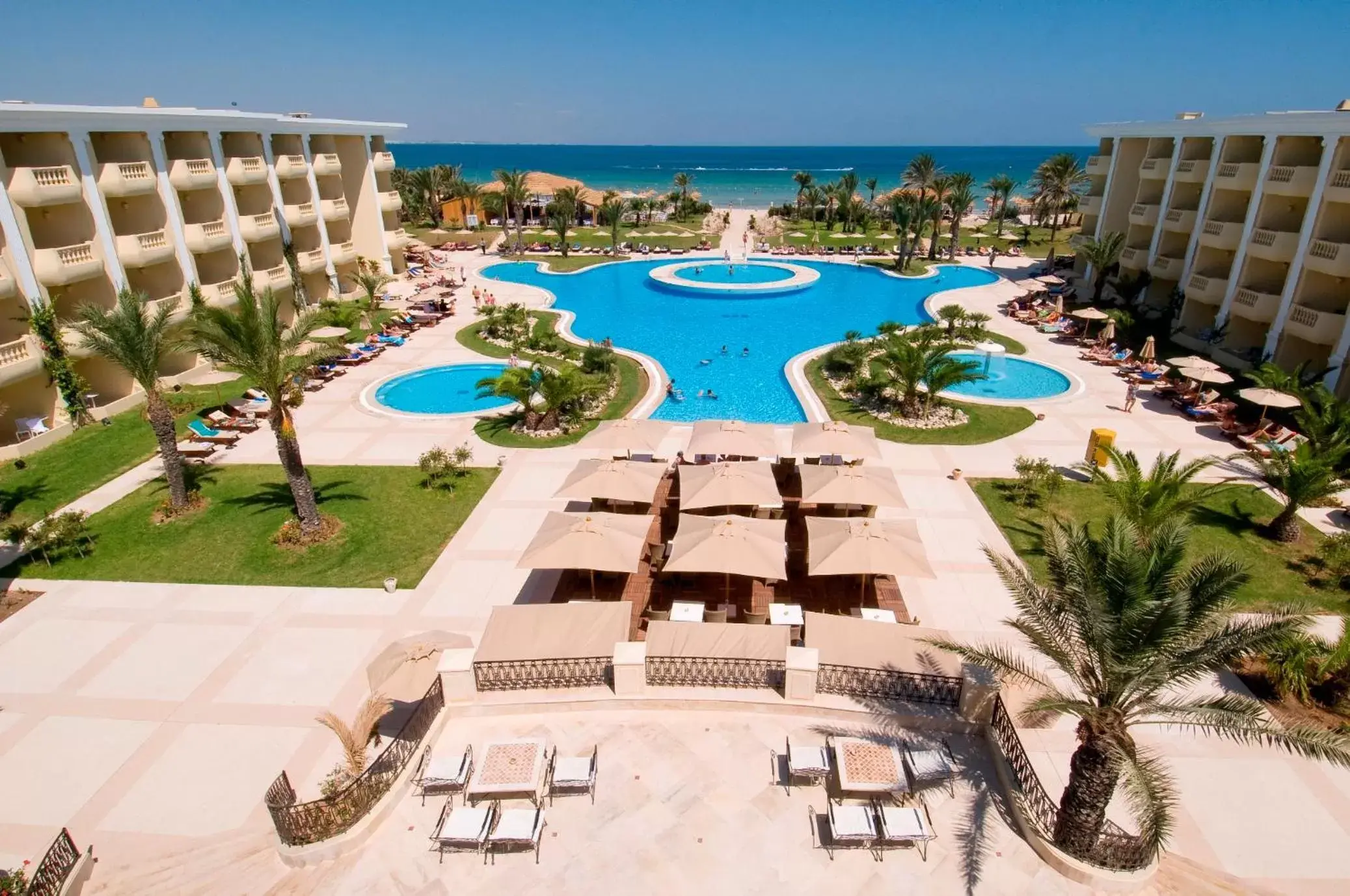 Pool view in Royal Thalassa Monastir Pool view in Royal Thalassa Monastir