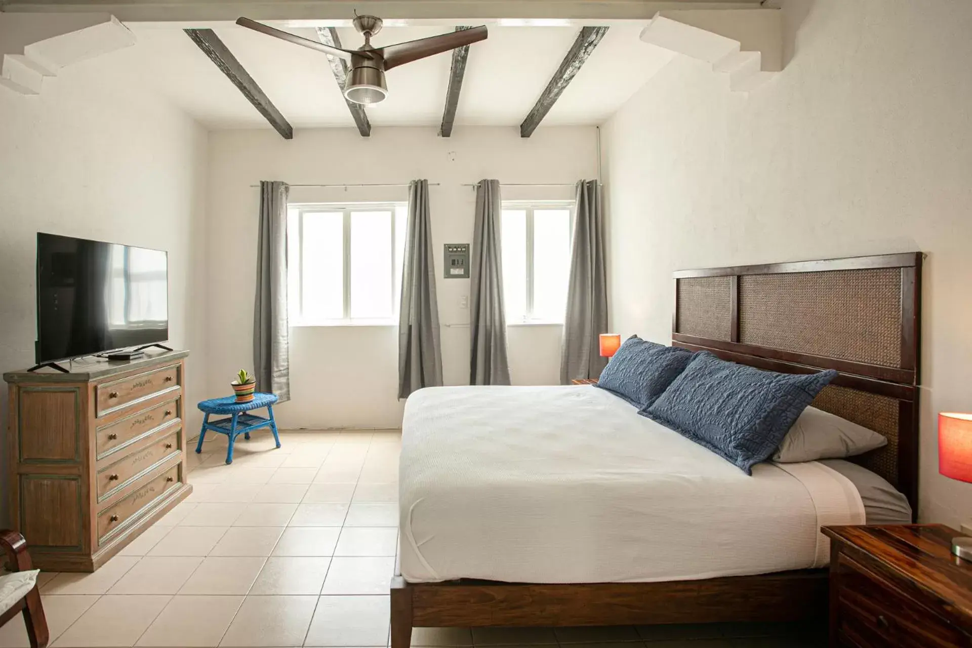 Bedroom, Bed in Casitas Miramar Puerto Vallarta Malecón