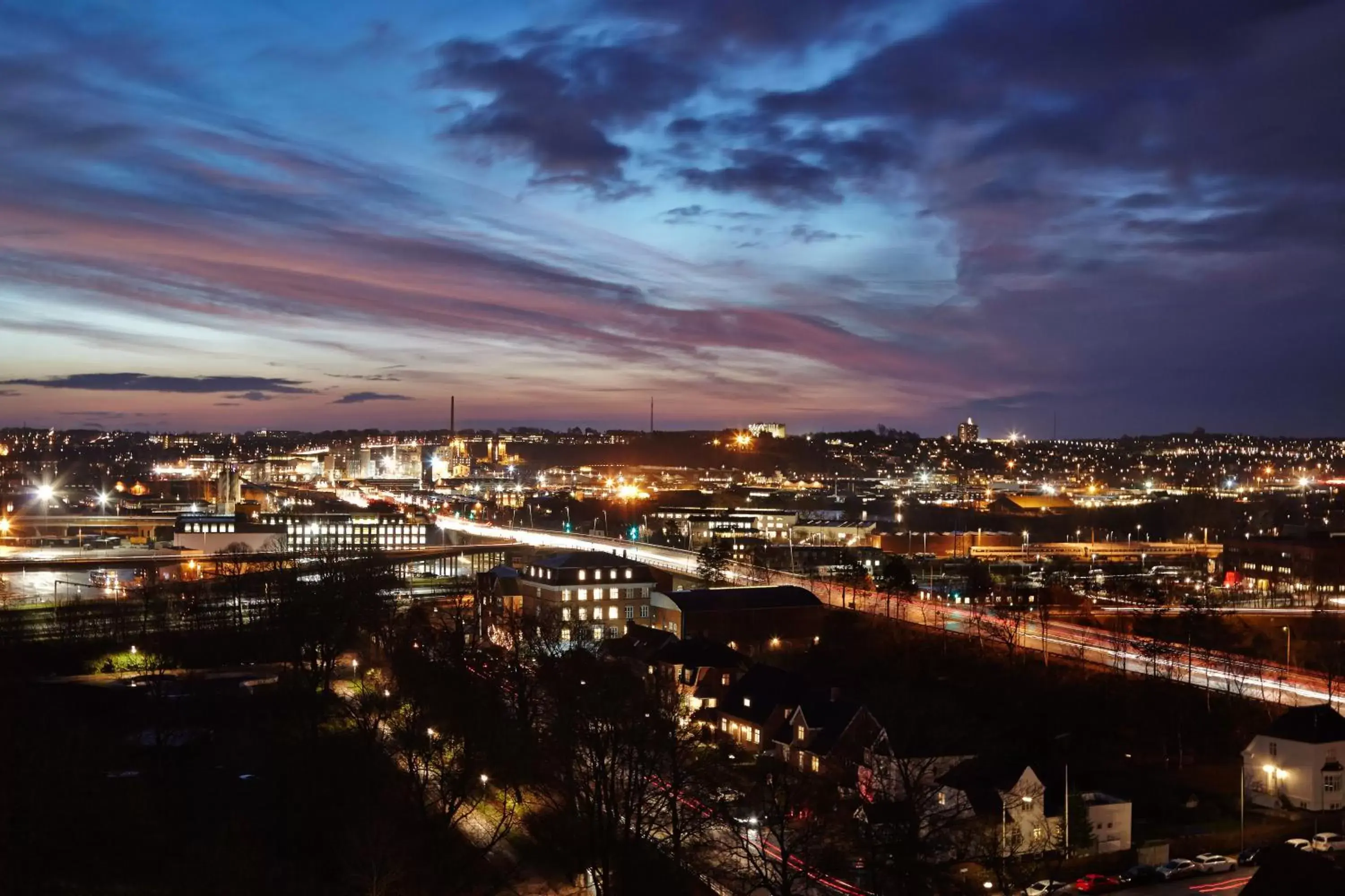 City view, Bird's-eye View in Comwell Hvide Hus Aalborg