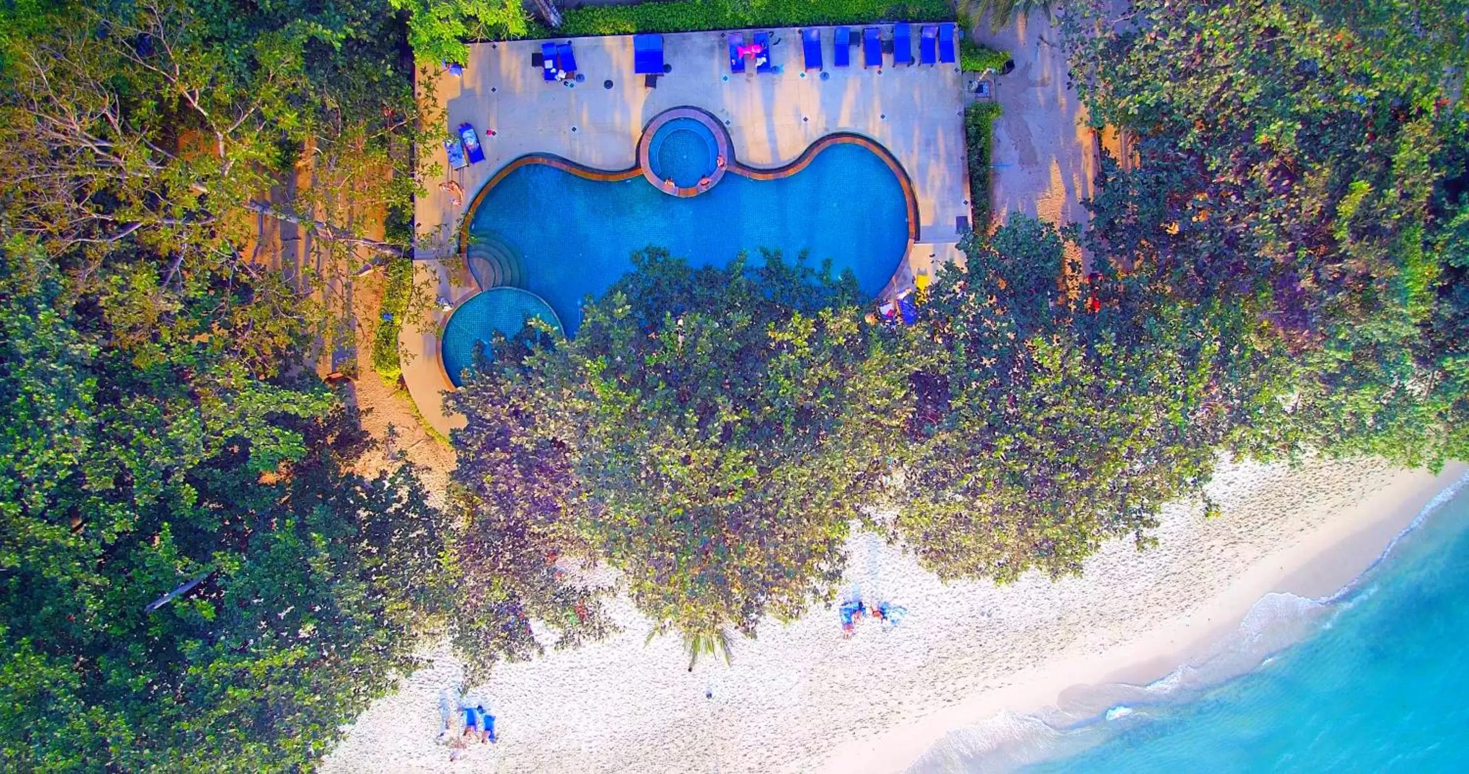 Swimming pool, Bird's-eye View in Siam Beach Resort