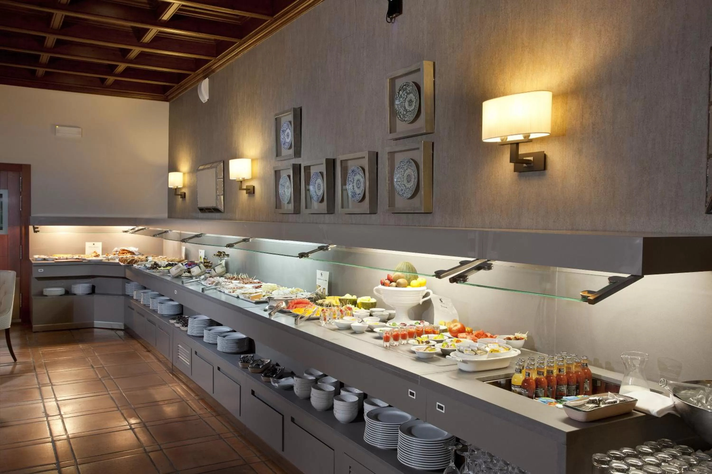 Buffet breakfast in Parador de Caceres