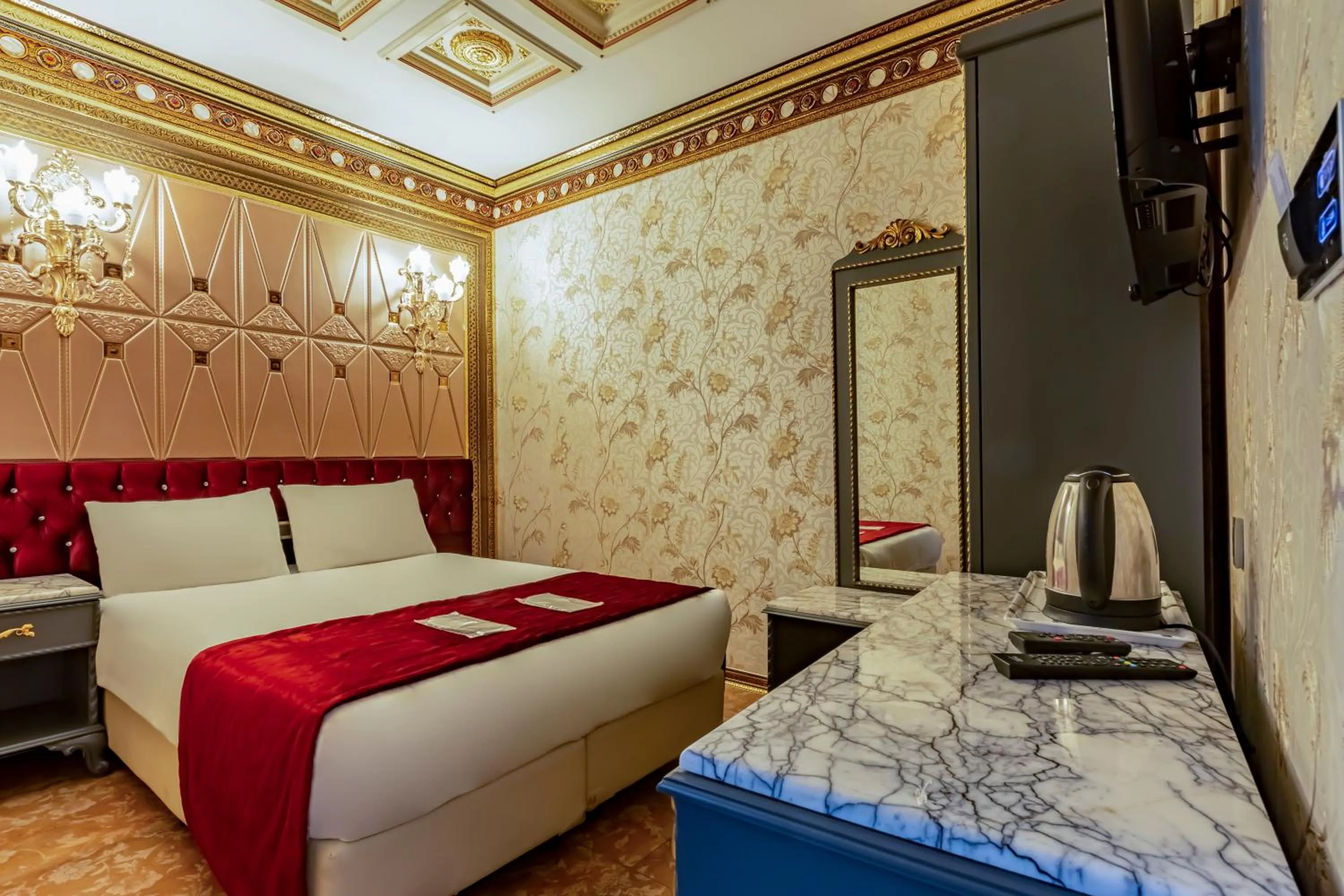 Bed in Laleli Blue Marmaray Hotel