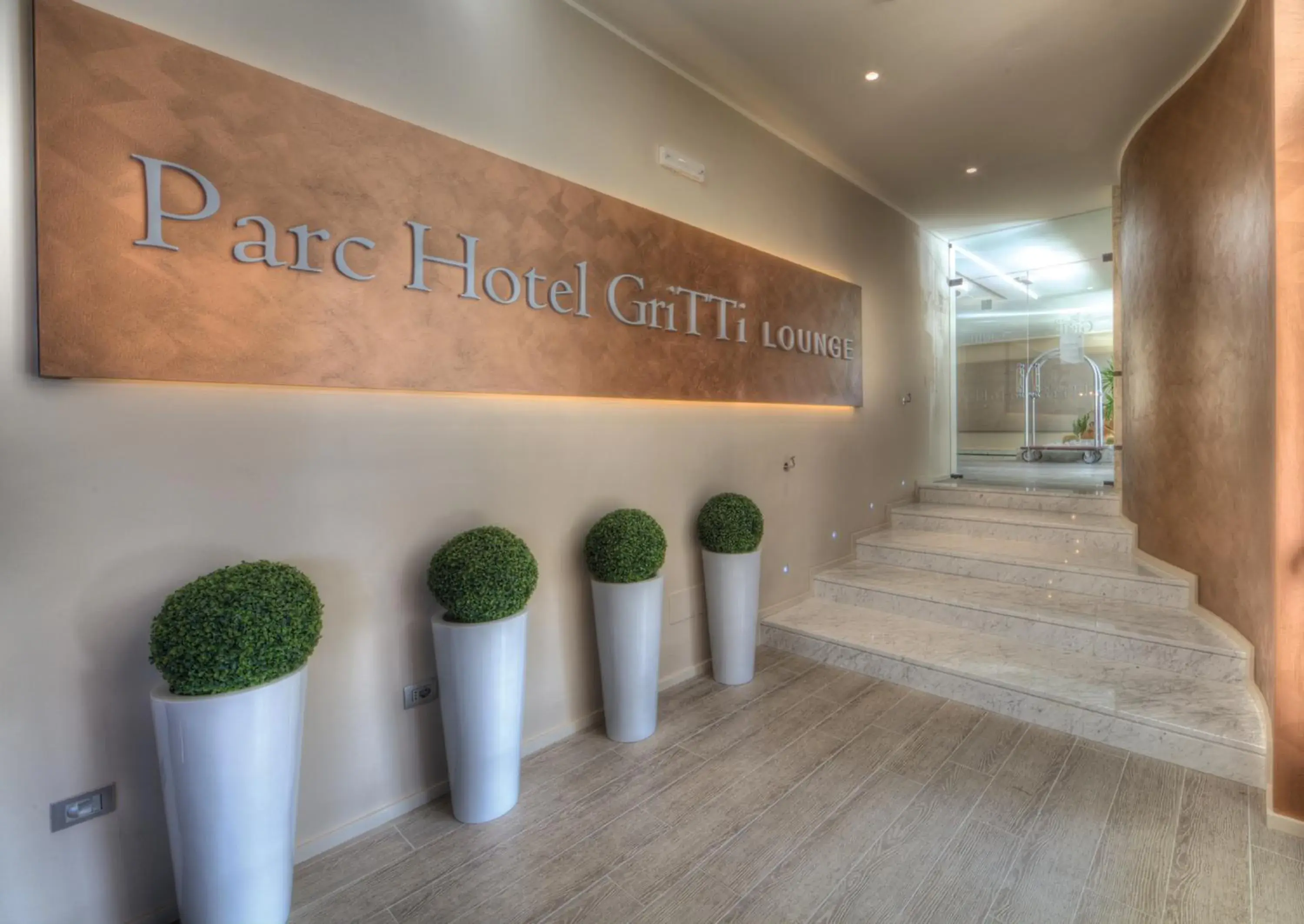 Lobby or reception, Property Logo/Sign in Parc Hotel Gritti