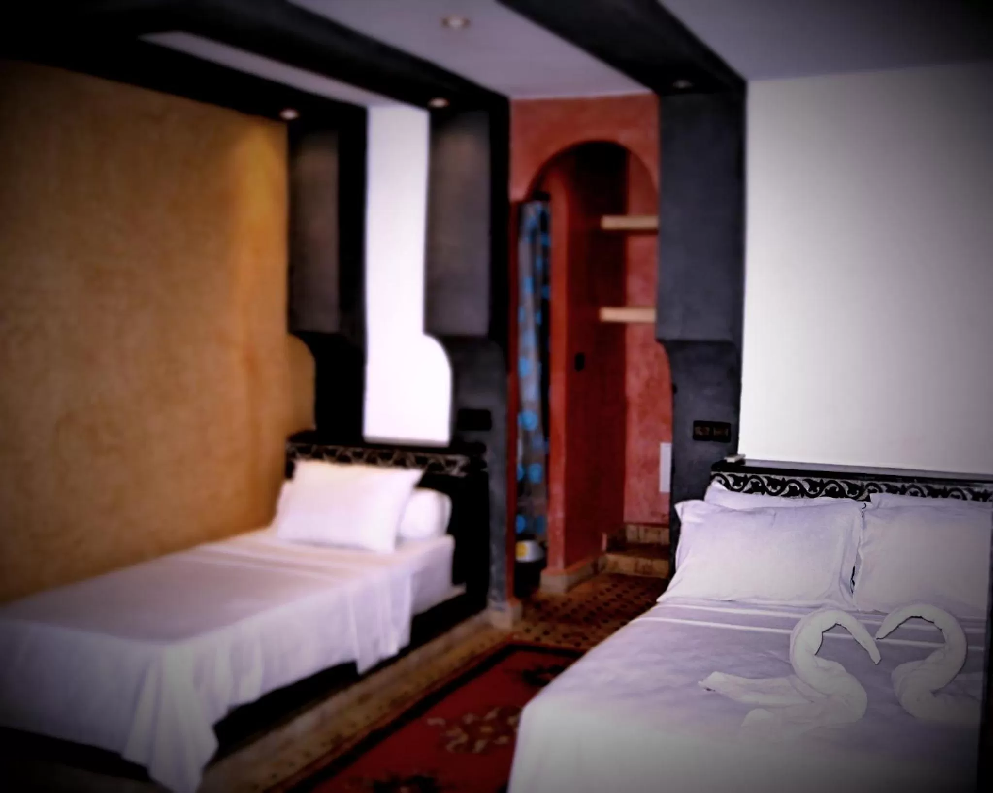 Photo of the whole room, Bed in Hotel Restaurant La Kasbah