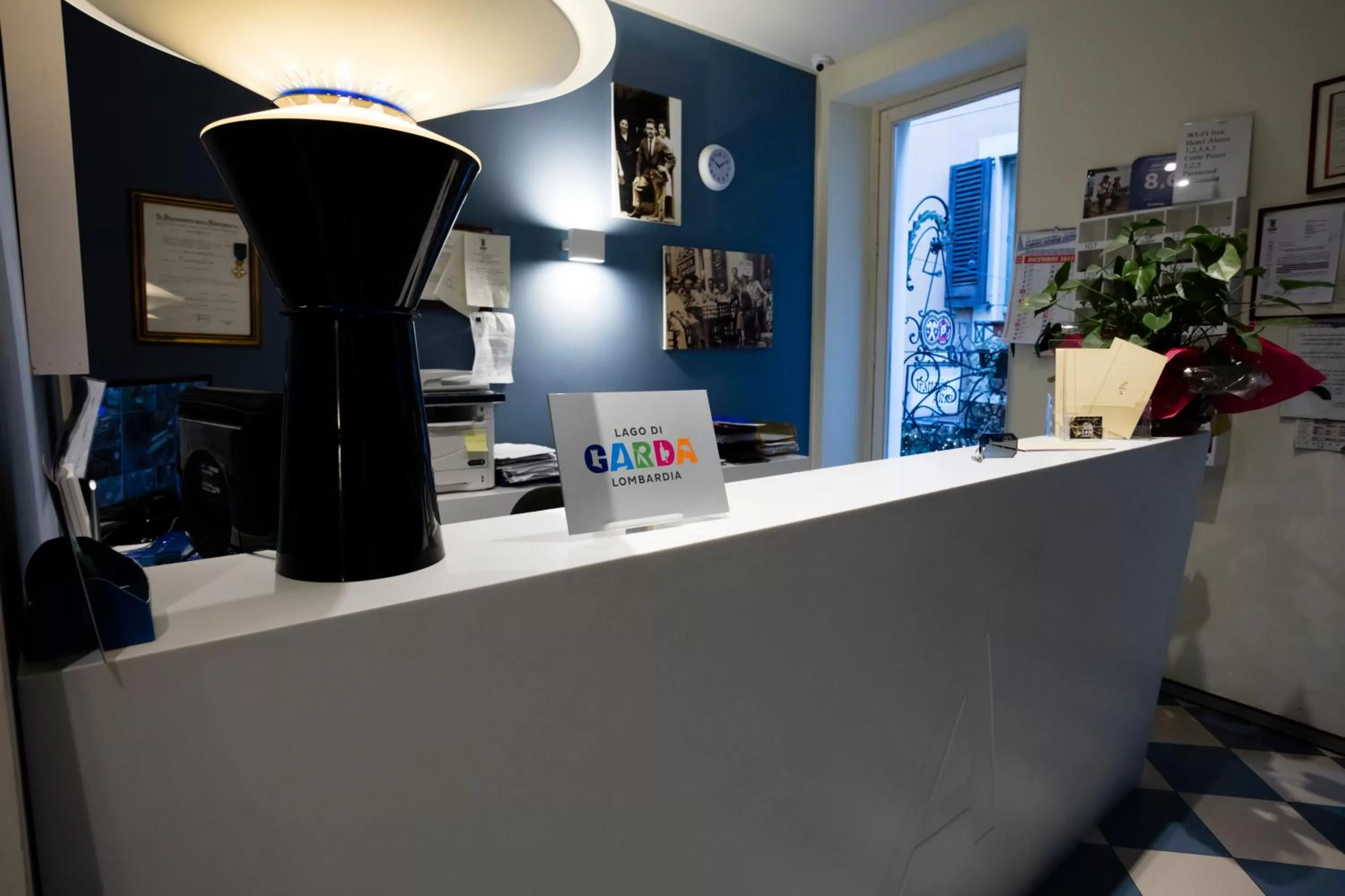 Lobby or reception in Alessi Hotel Trattoria