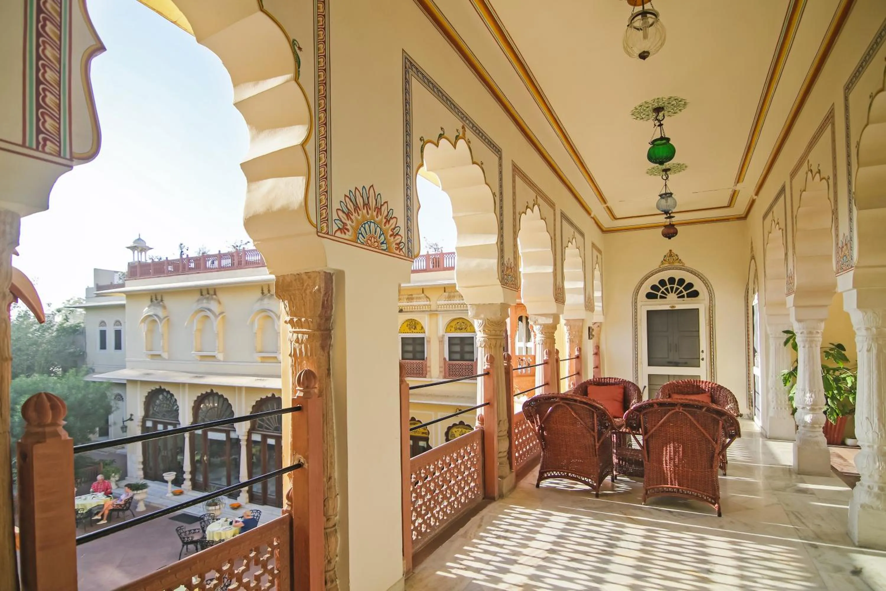 Patio in Alsisar Haveli - Heritage Hotel