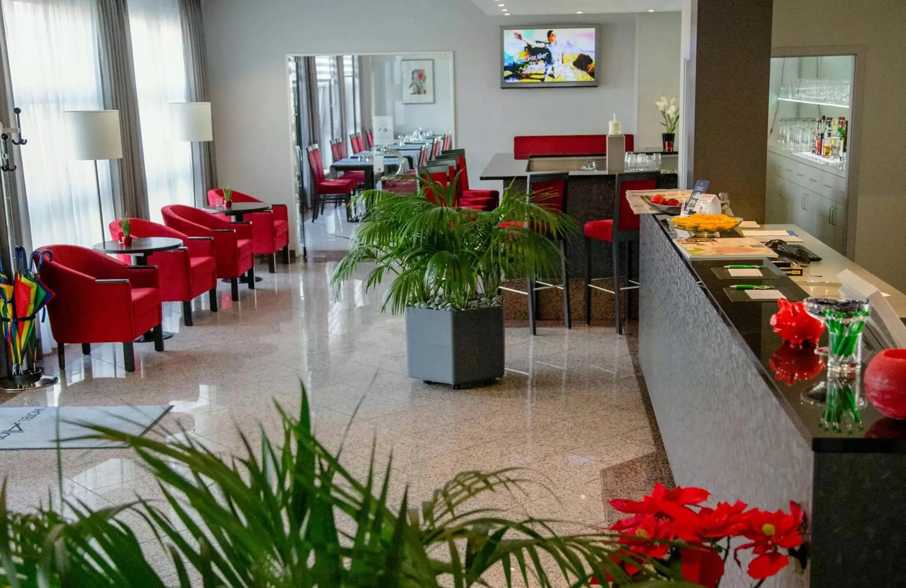 Lobby or reception in Hotel Alarun Lobby or reception in Hotel Alarun