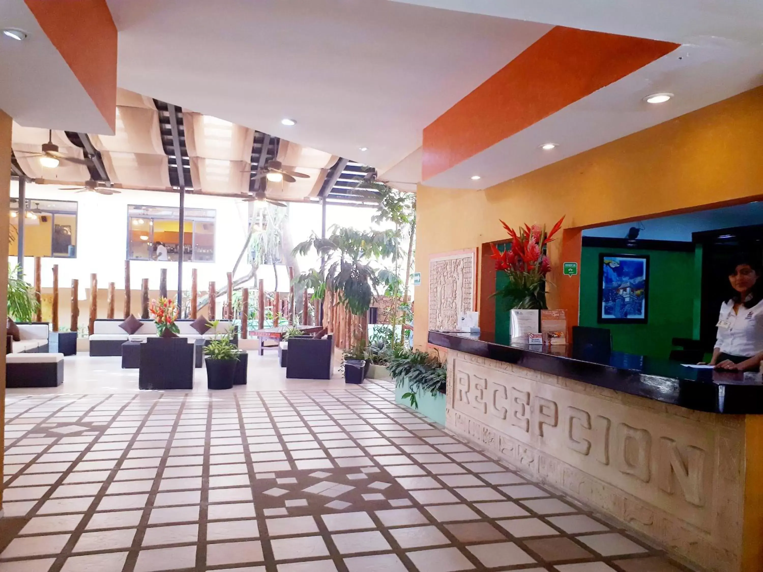 Lobby or reception in Hotel Maya Tulipanes Palenque