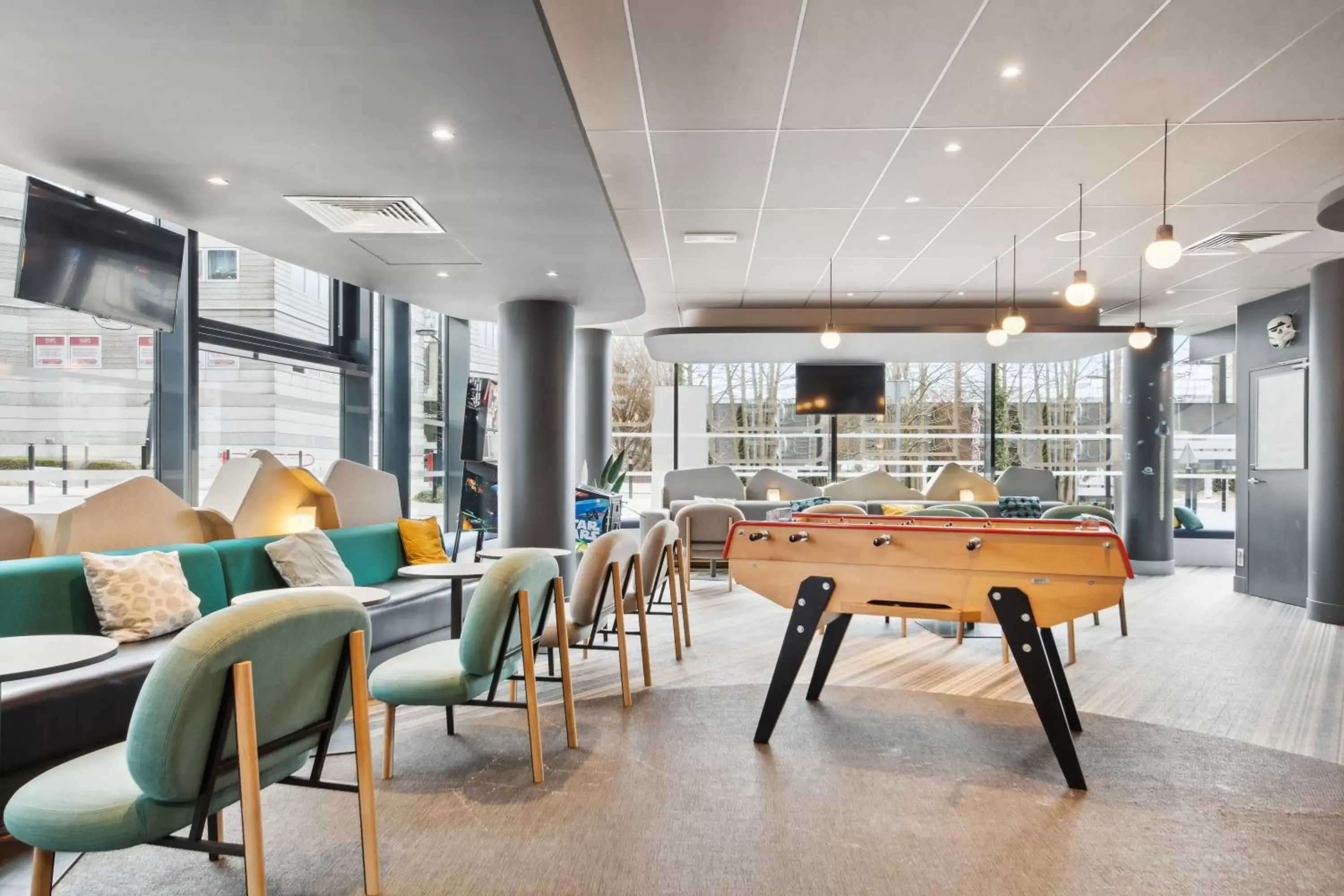 Seating area, Billiards in ibis Styles Paris Charles de Gaulle Airport