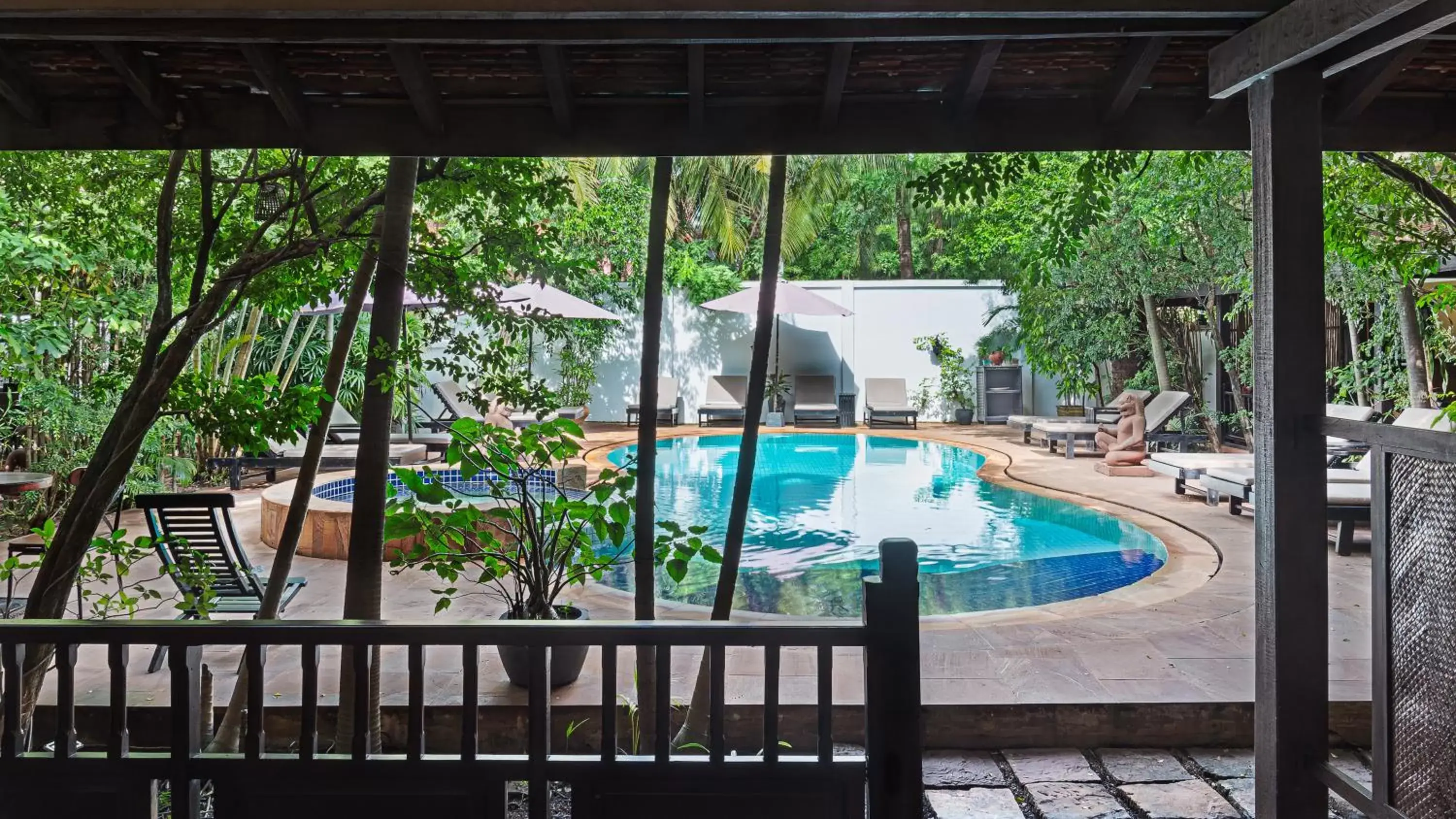 Patio, Pool View in Pavillon Indochine Boutique - Hotel