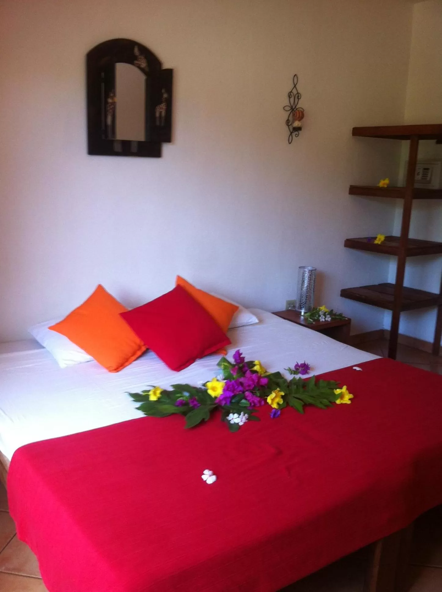 Bed in Hotel Laguna del Cocodrilo