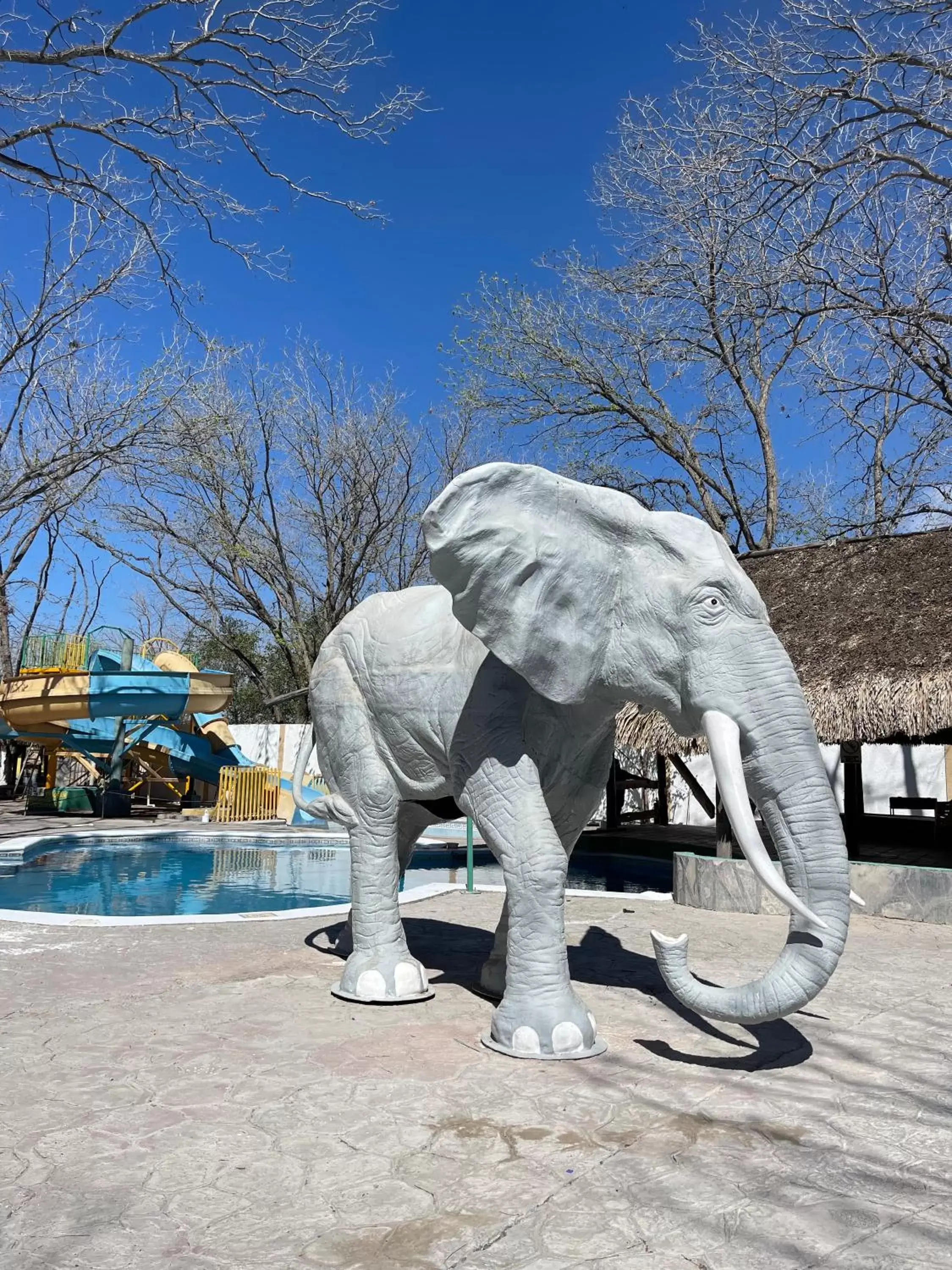 Swimming pool, Winter in Hotel Pueblo Viejo