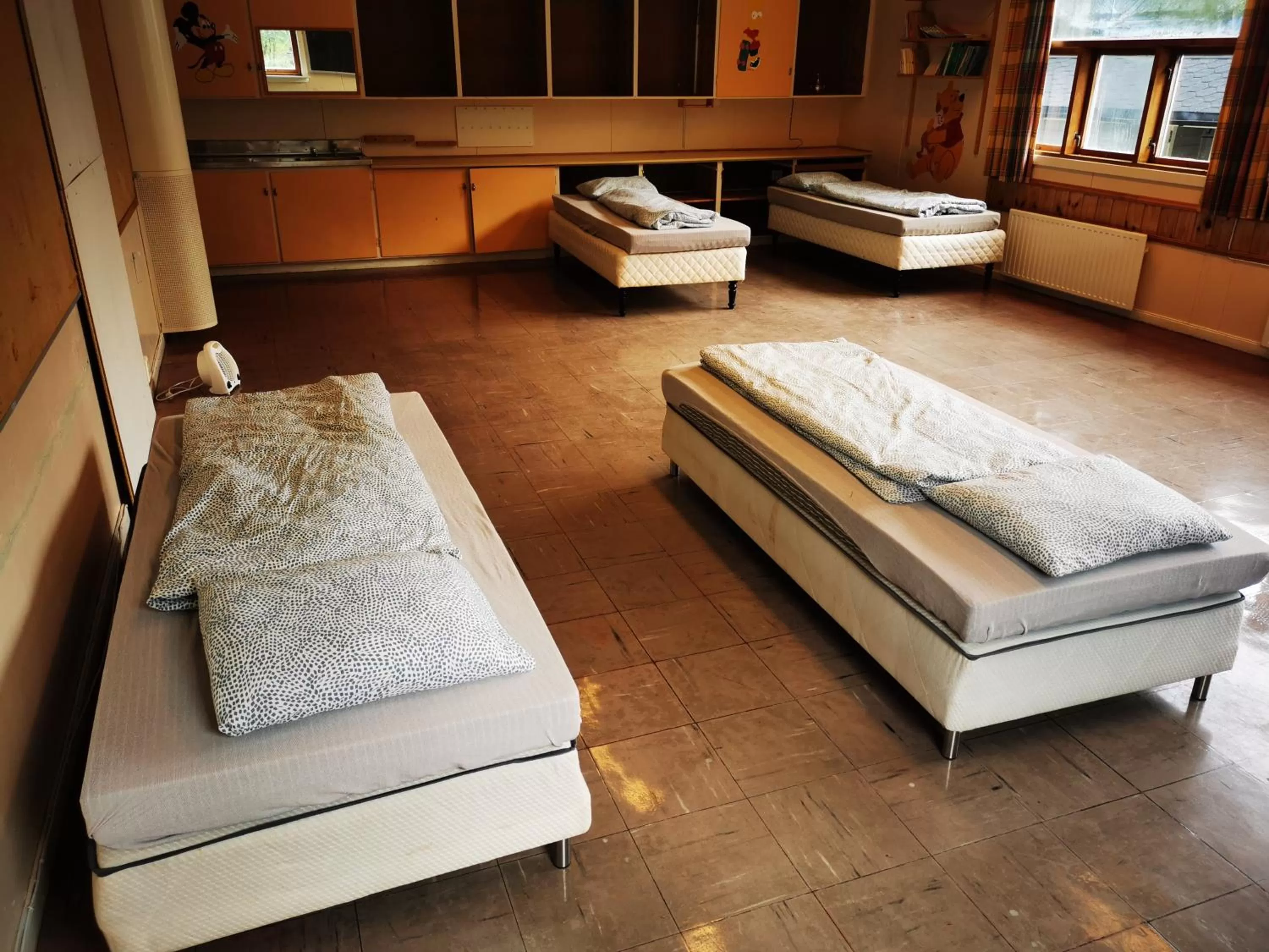 Quadruple Room with Garden View in Brufjell Hostel & Parking