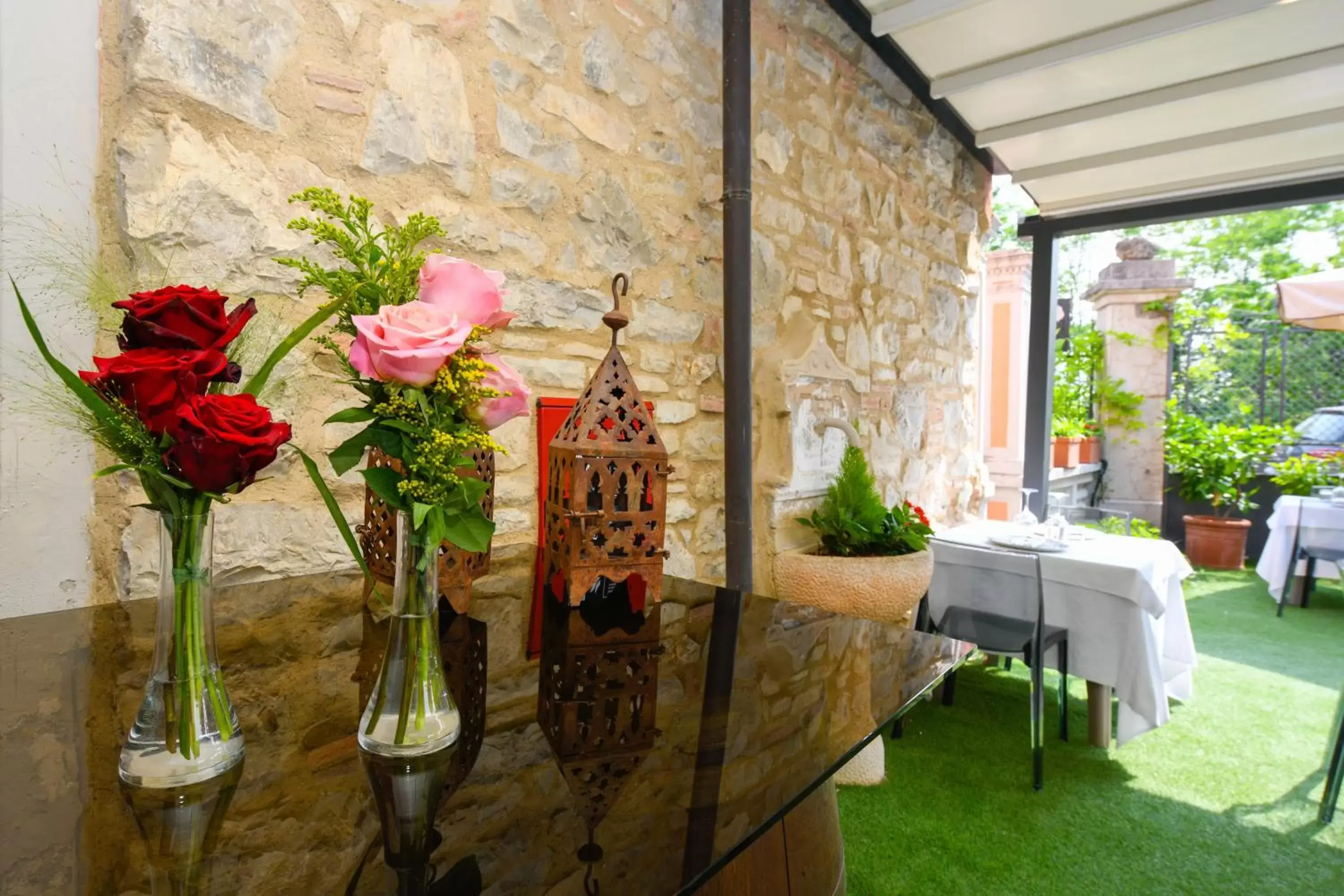 Patio in Albergo Locanda Primavera