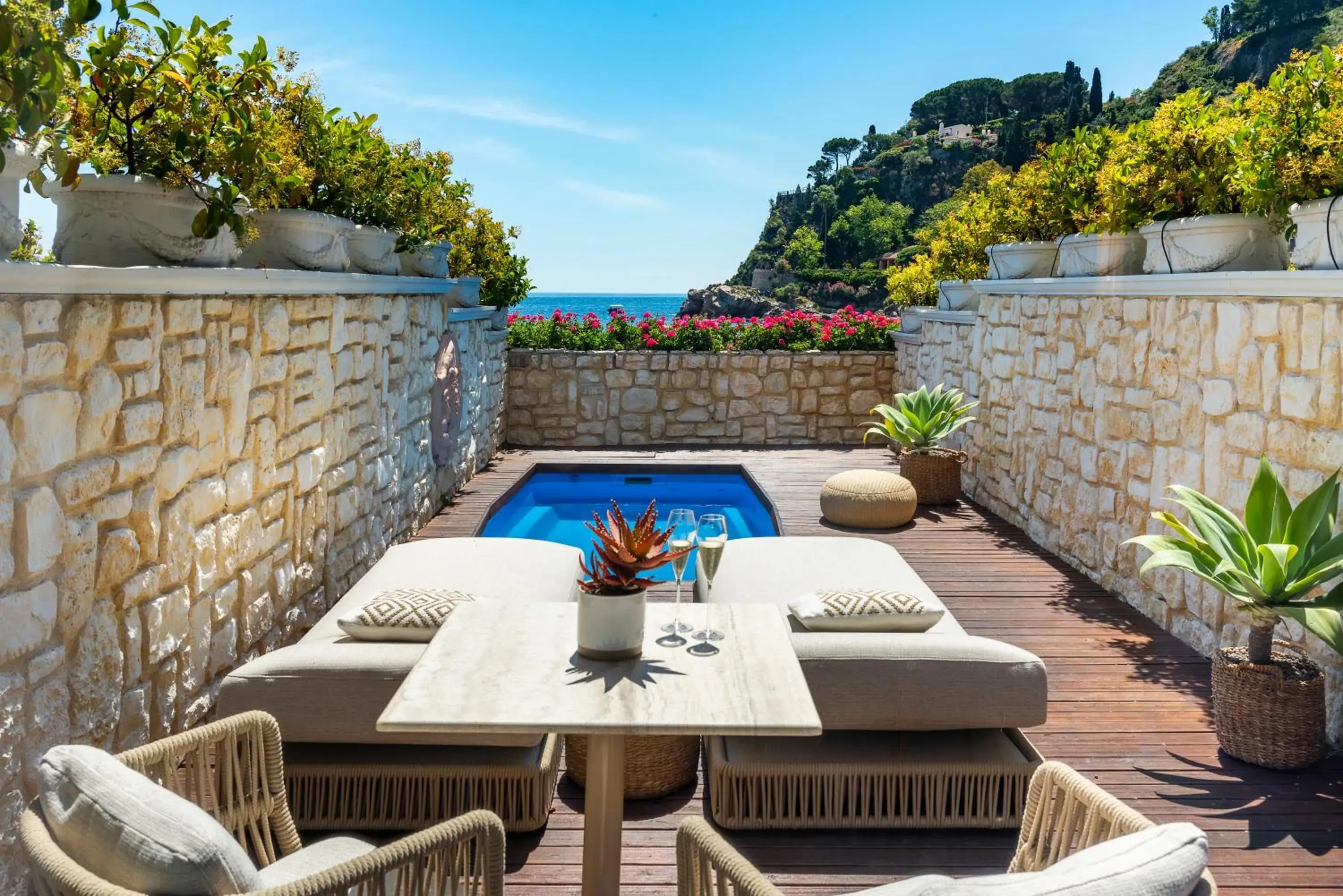 Balcony/Terrace in Grand Hotel Mazzaro Sea Palace