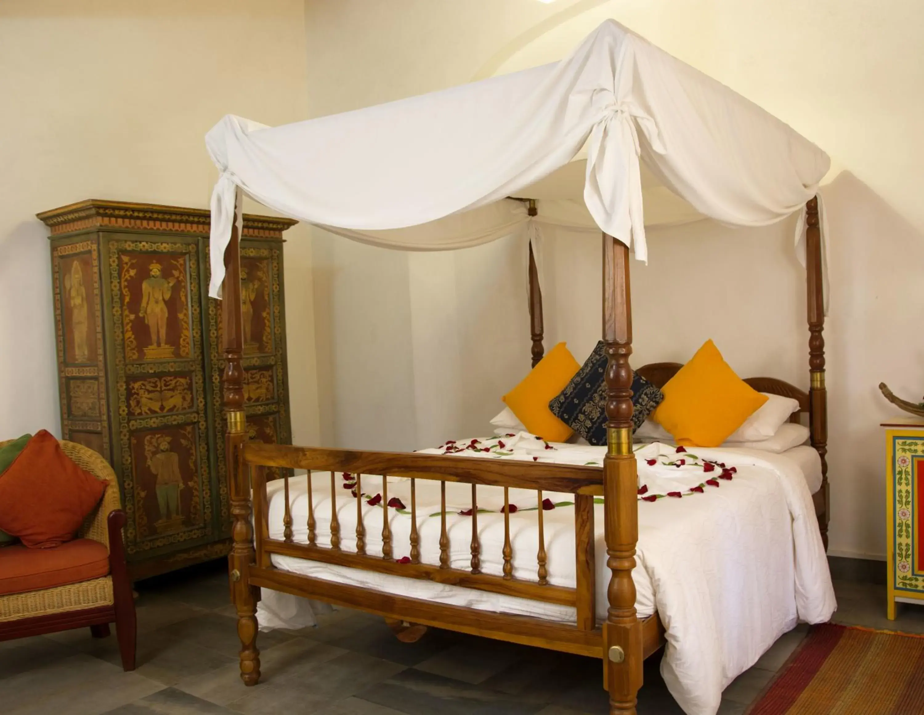 Bedroom, Bed in Athulya Villas