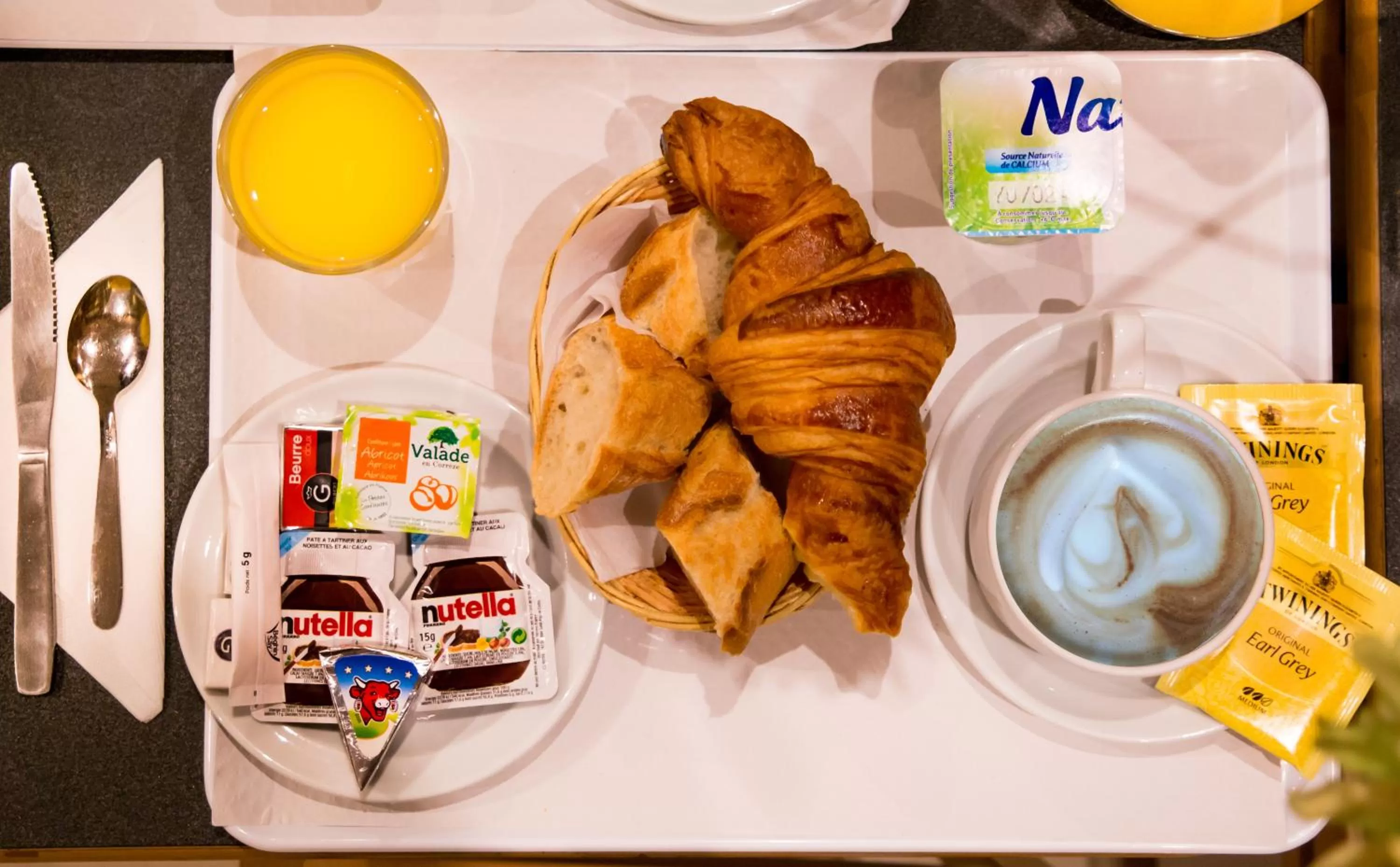 Continental breakfast in Hotel Audran