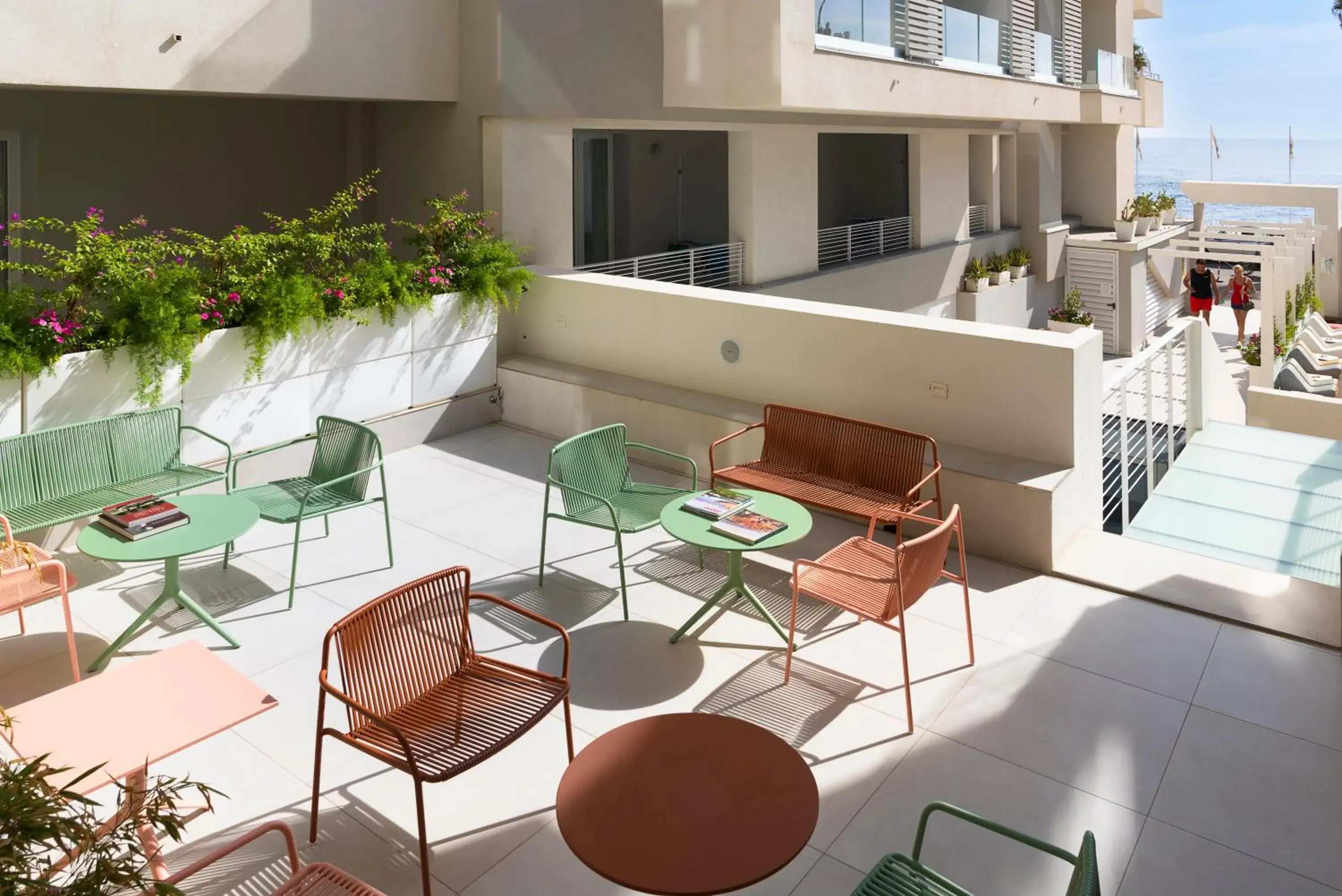 Patio, Balcony/Terrace in Albatros Beach Hotel